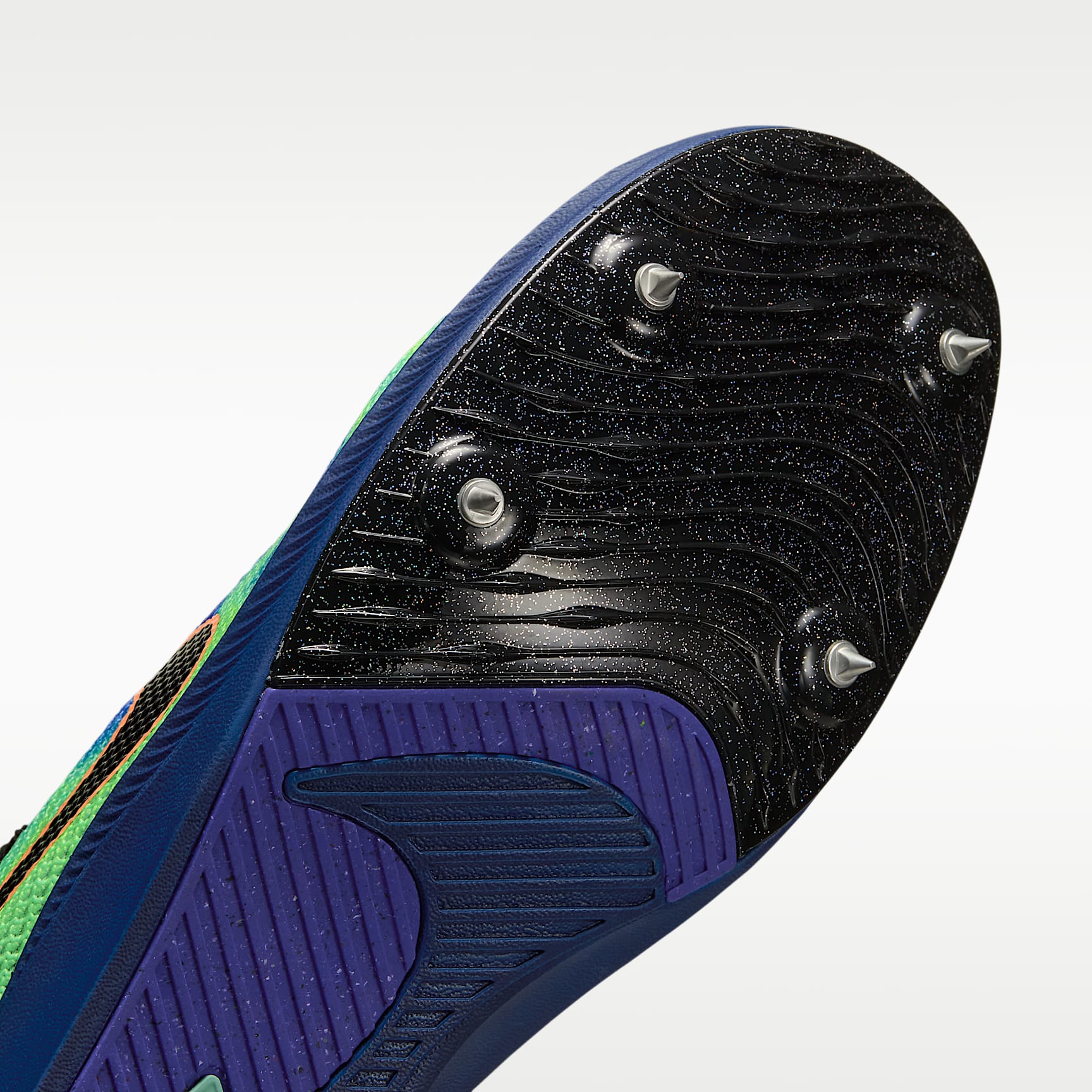 Nike Zoom Rival Distance Glam Leichtathletik-Langstrecken-Spikes – Dark Obsidian/Indigo Burst/Grün/Schwarz