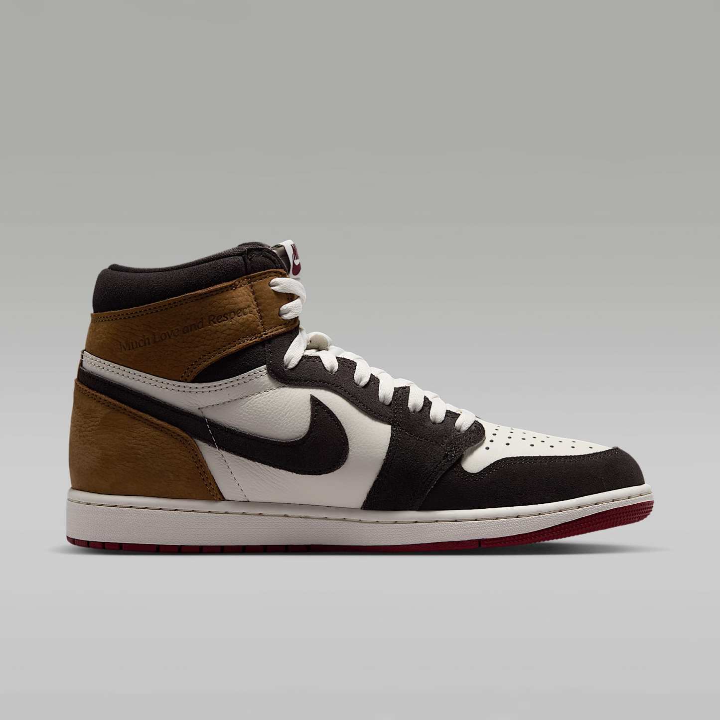 Air Jordan 1 Retro High OG "Love Letter" Schuh (Herren) – Shadow Brown/Light British Tan/Team Red