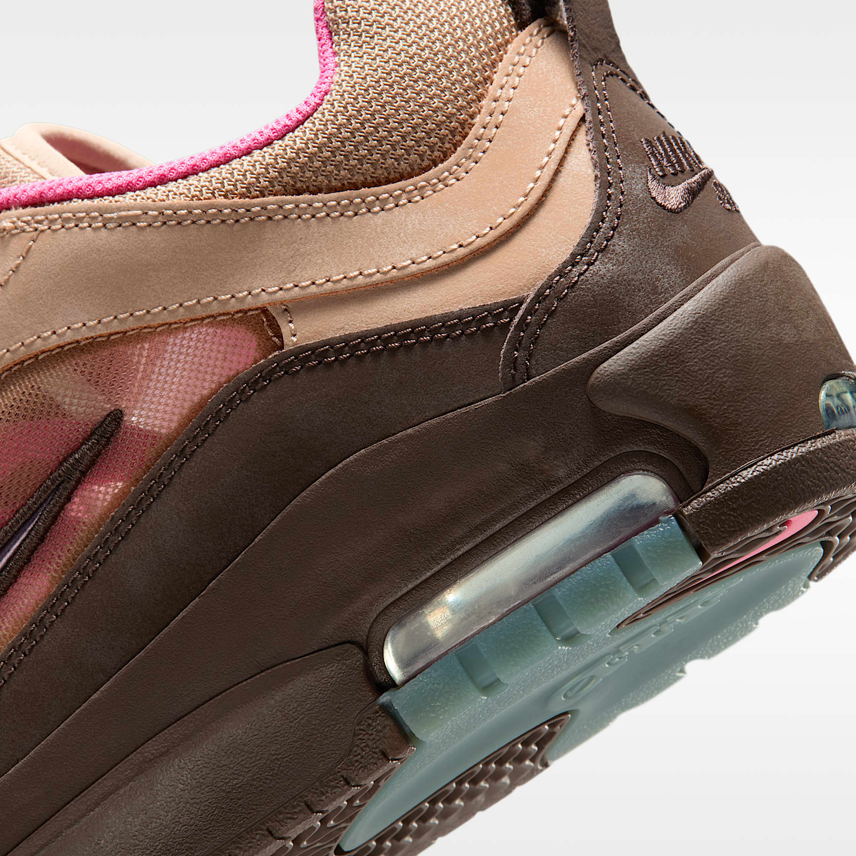 Nike Air Max Ishod Skateboardschuh – Hemp/Pinksicle/University Gold/Baroque Brown