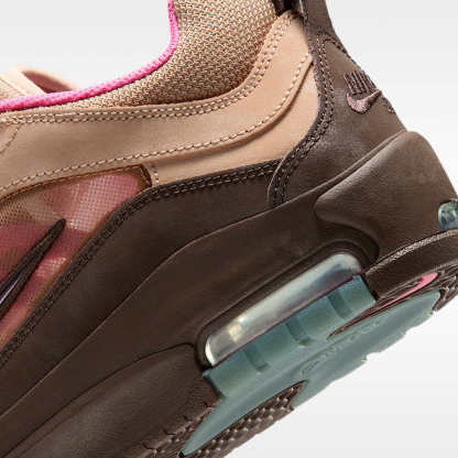 Nike Air Max Ishod Skateboardschuh – Hemp/Pinksicle/University Gold/Baroque Brown