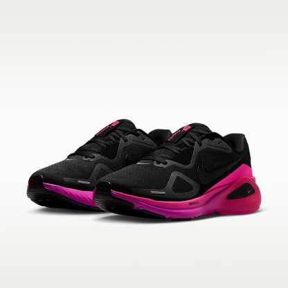 Nike Structure 26 Straßenlaufschuh (Damen) – Schwarz/Hyper Pink/Laser Crimson/Schwarz