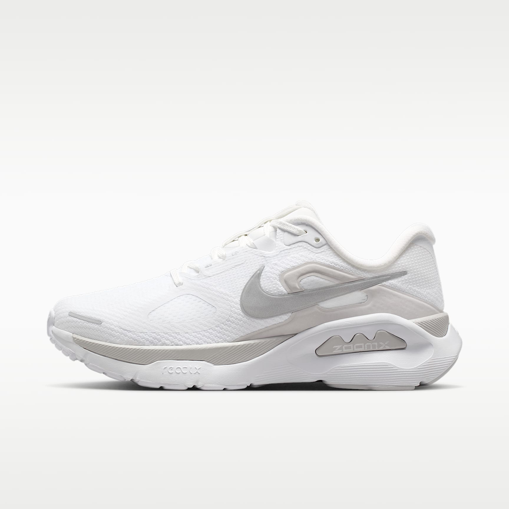 Nike Structure Plus Straßenlaufschuh (Damen) – Weiß/Photon Dust/Metallic Silver