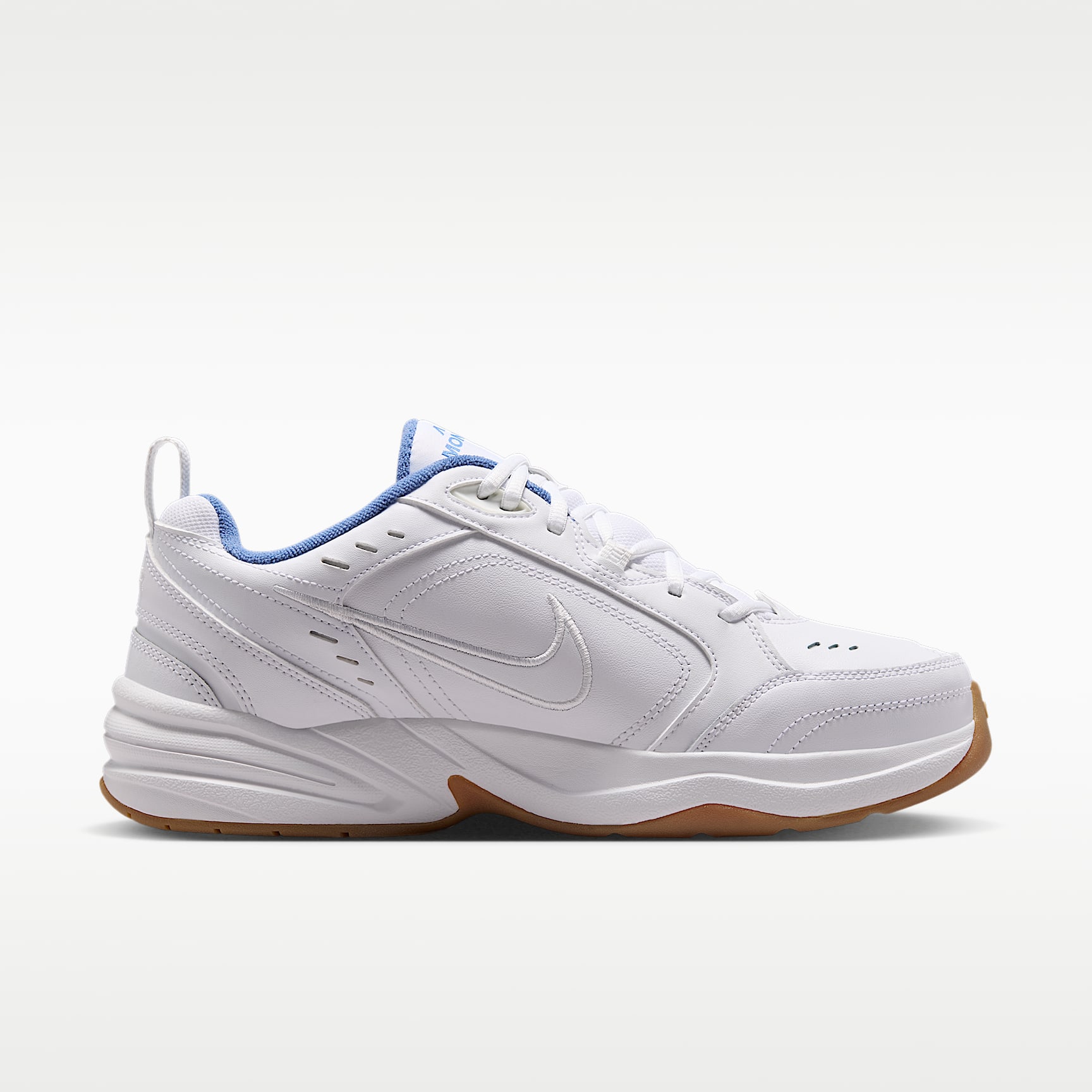 Nike Air Monarch IV Workout-Schuh für Herren – Weiß/Indigo Storm/Gum Light Brown/Weiß