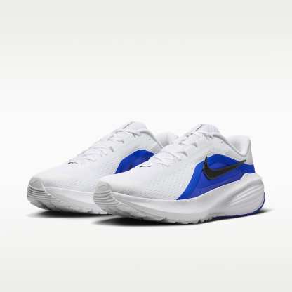 Nike Downshifter 14 Straßenlaufschuh (Herren) – Weiß/Racer Blue/Anthracite/Schwarz