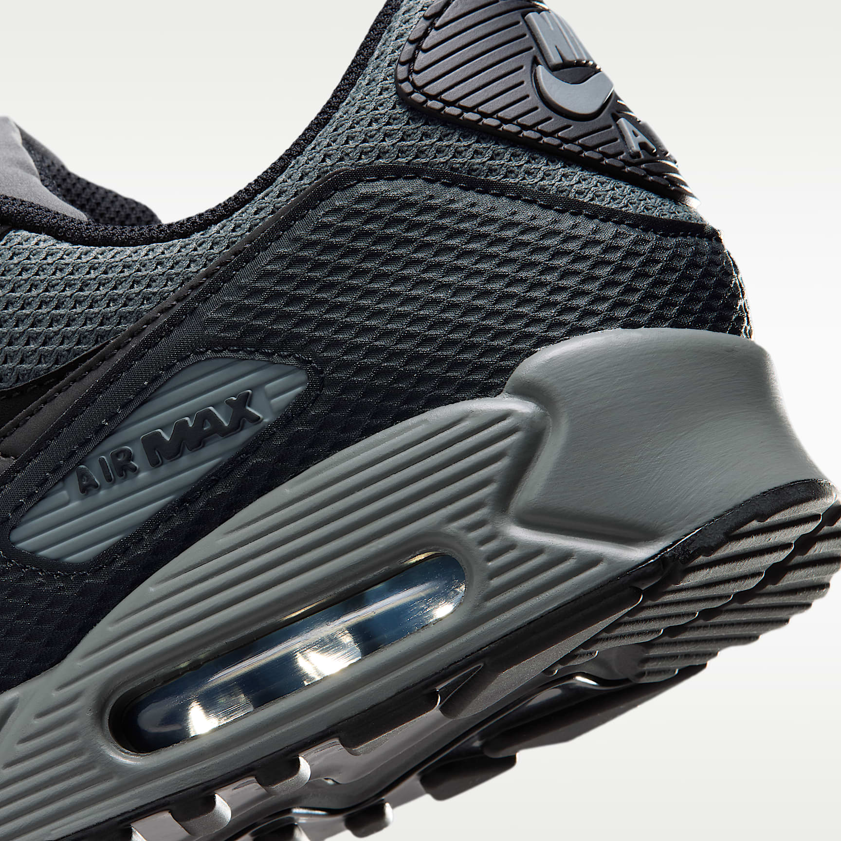 Nike Air Max 90 Premium Schuh (Herren) – Schwarz/Iron Grey/Cool Grey/Schwarz