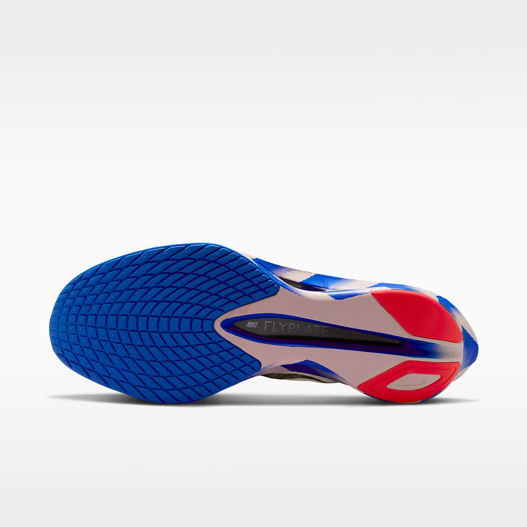 Nike Vaporfly 4 Straßenlaufschuh für Wettkämpfe (Herren) – Weiß/Racer Blue/Silt Red/Schwarz
