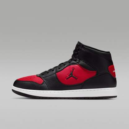 Jordan Court Connect Mid Herrenschuhe – Schwarz/Gym Red/Weiß/Schwarz