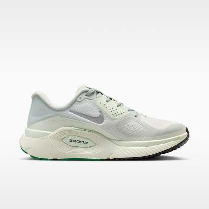 Nike Structure Plus Straßenlaufschuh (Damen) – Light Silver/Coconut Milk/Barely Green/Metallic Silver