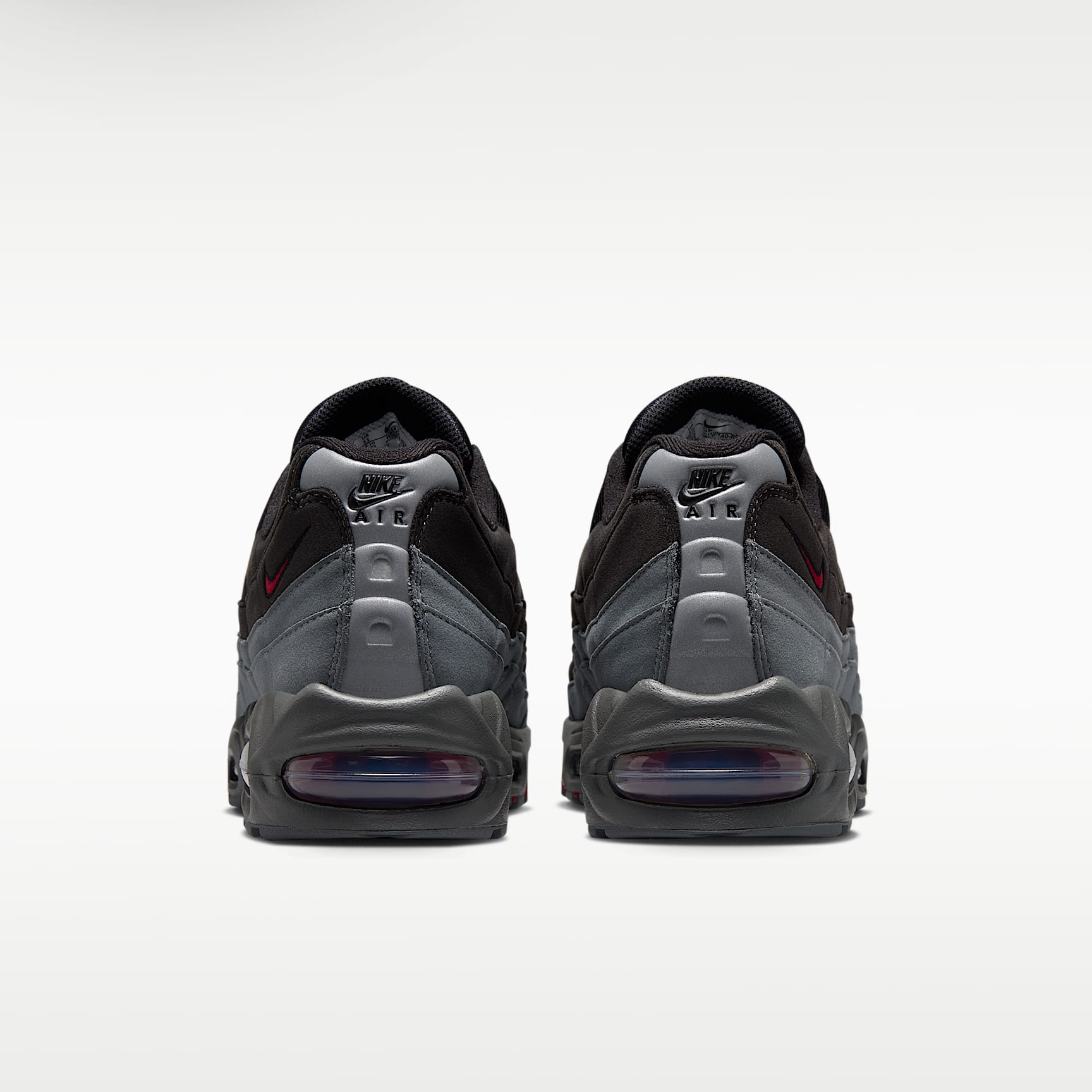 Nike Air Max 95 Big Bubble "OG" Schuh (Herren) – Schwarz/Smoke Grey/Dark Smoke Grey/Tough Red