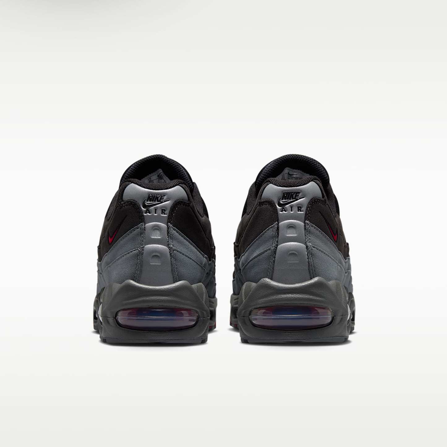 Nike Air Max 95 Big Bubble "OG" Schuh (Herren) – Schwarz/Smoke Grey/Dark Smoke Grey/Tough Red