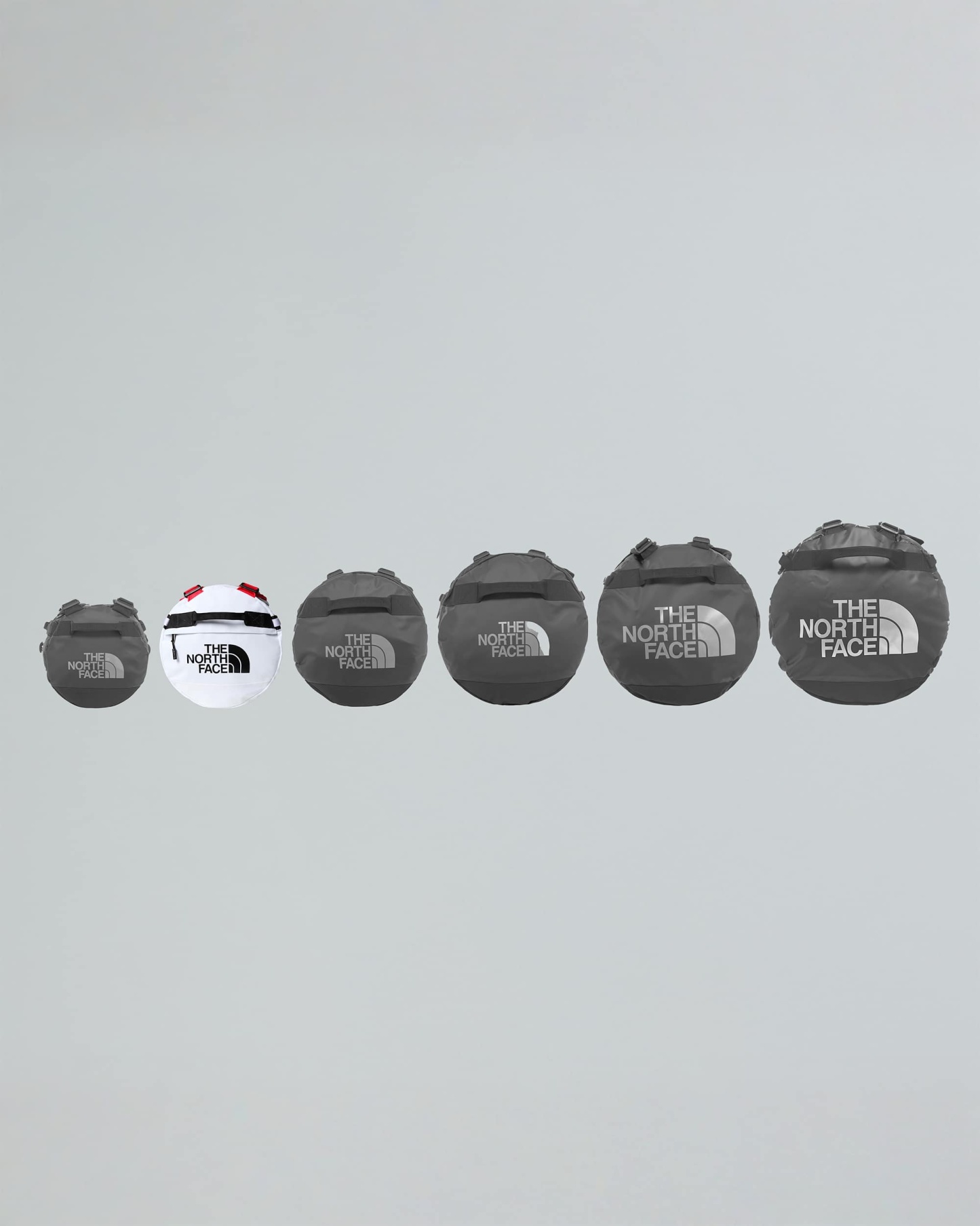 Base Camp Duffel-Tasche 50L – S – TNF White-TNF Black-Elevation Red