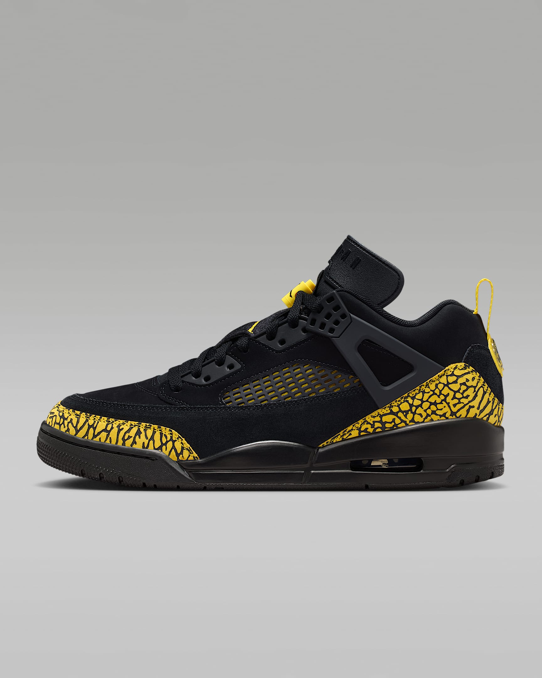Jordan Spizike Low Schuh (Herren) – Schwarz/Speed Yellow/Speed Yellow/Schwarz