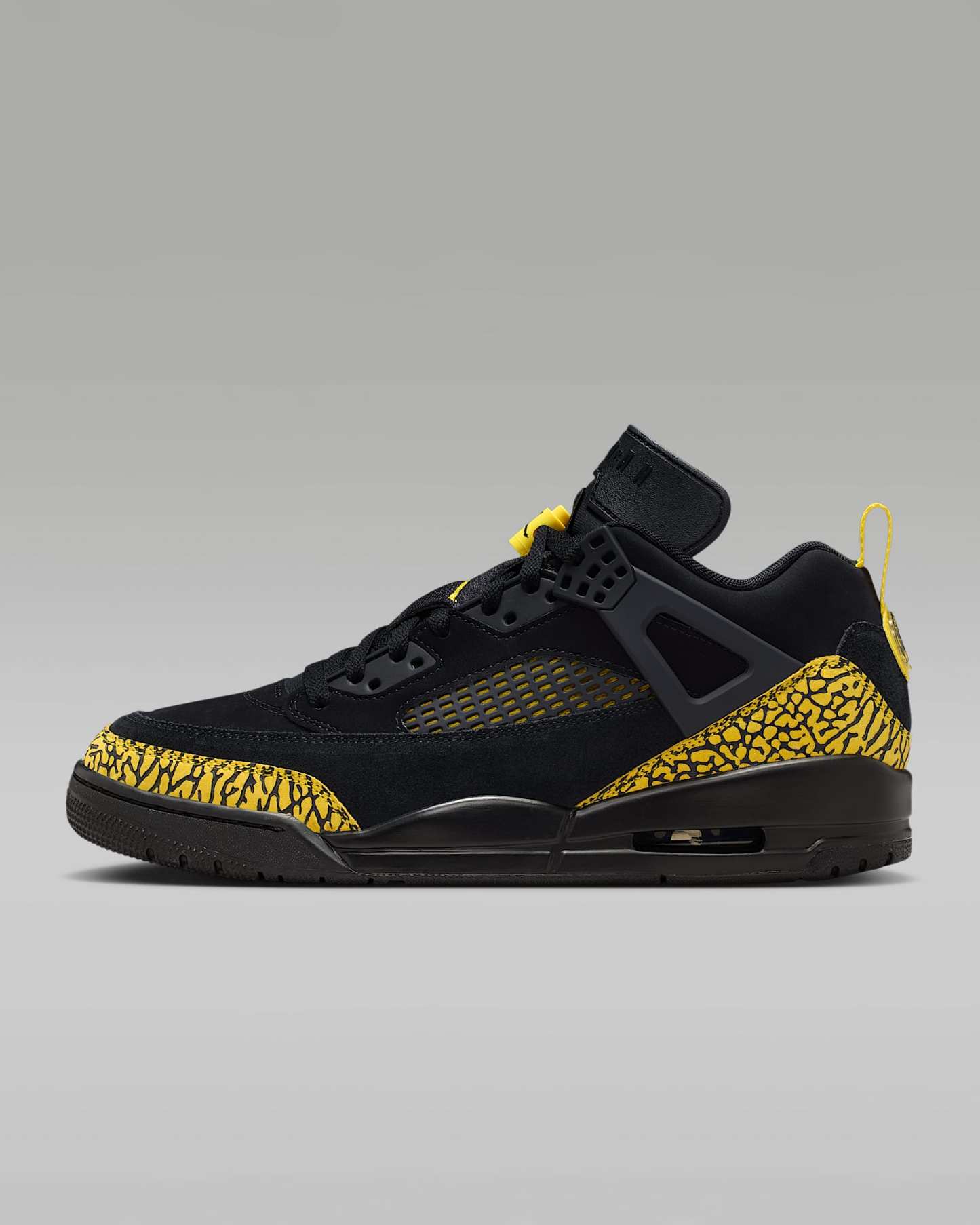 Jordan Spizike Low Schuh (Herren) – Schwarz/Speed Yellow/Speed Yellow/Schwarz