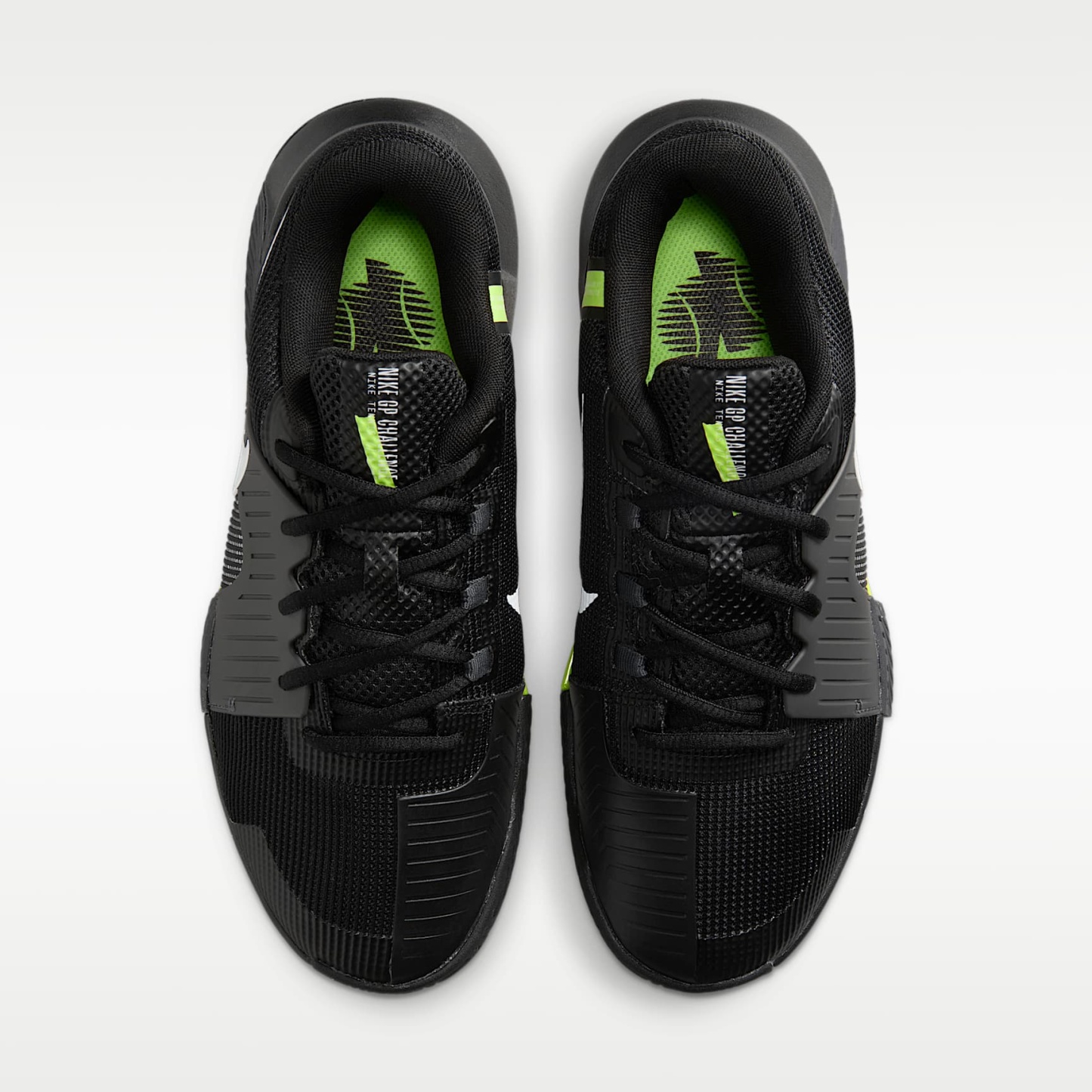 Nike GP Challenge 1.5 Hartplatz-Tennisschuh (Damen) – Schwarz/Anthracite/Volt/Weiß