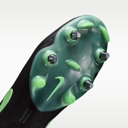 Nike Tiempo Maestro Elite Low Top Fußballschuh für weichen Rasen – Schwarz/Schwarz/Illusion Green