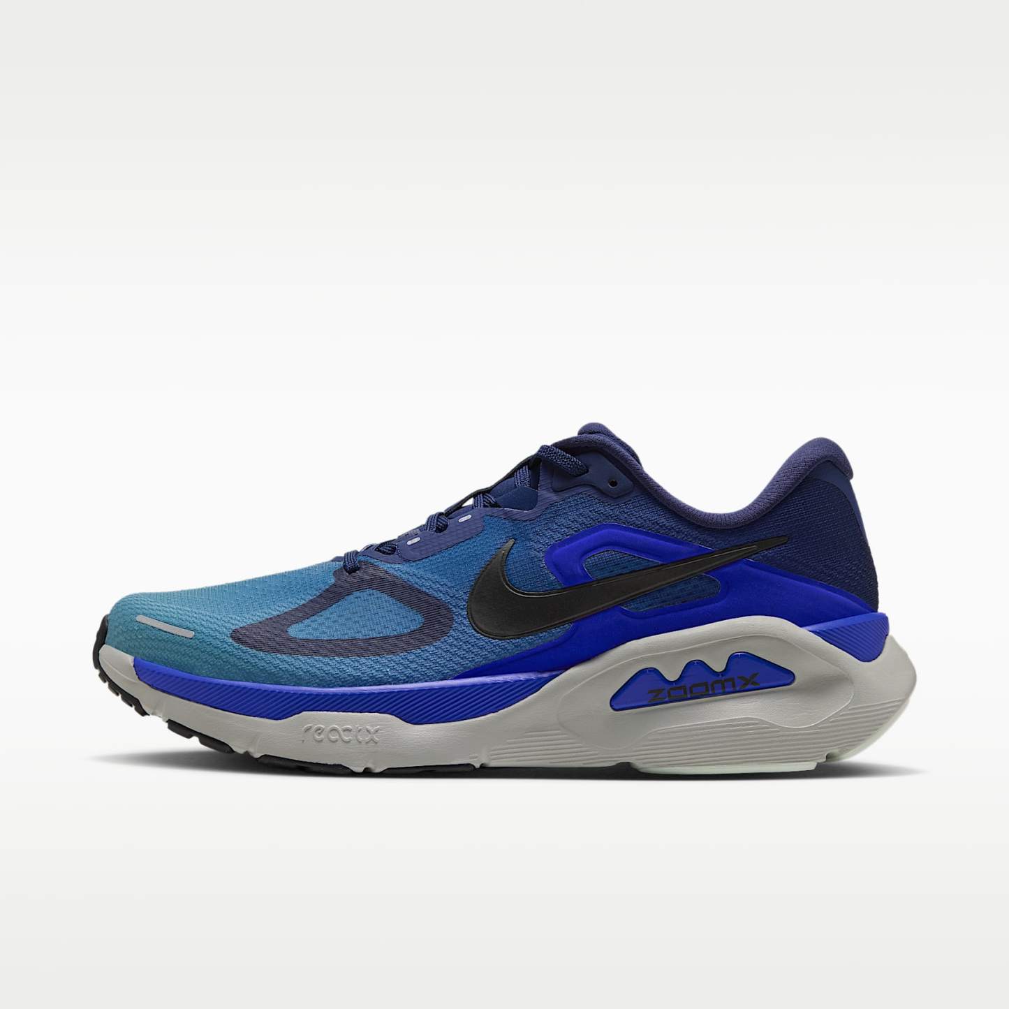 Nike Structure Plus Straßenlaufschuh (Herren) – Midnight Navy/Smokey Blue/Racer Blue/Schwarz
