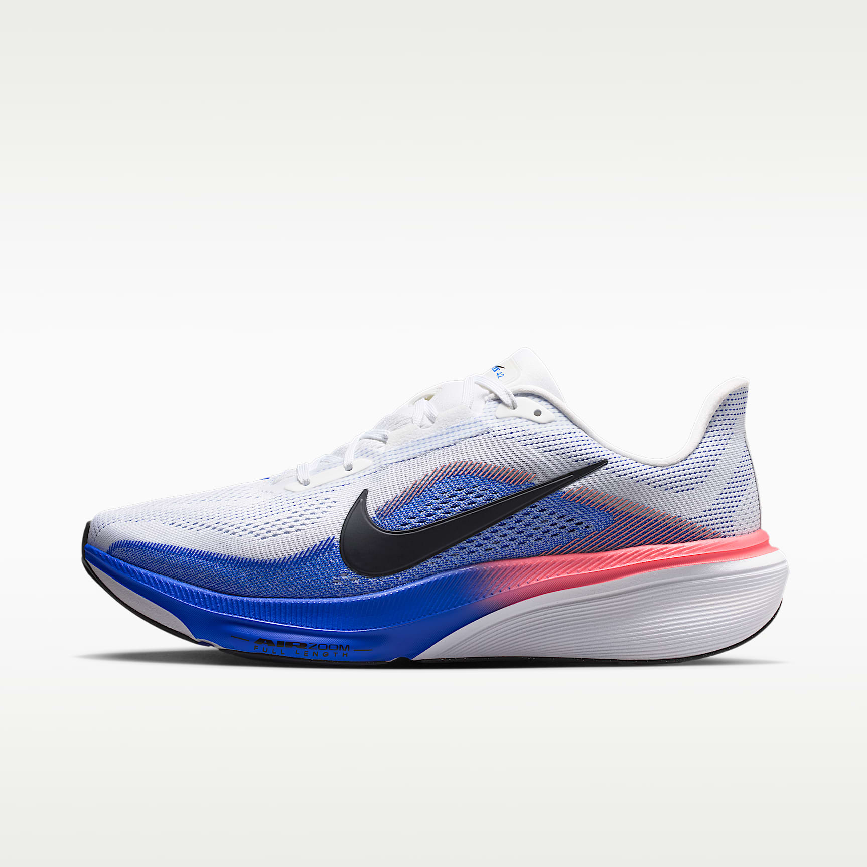 Nike Pegasus 42 Straßenlaufschuh (Herren) – Weiß/Racer Blue/Atomic Pink/Schwarz