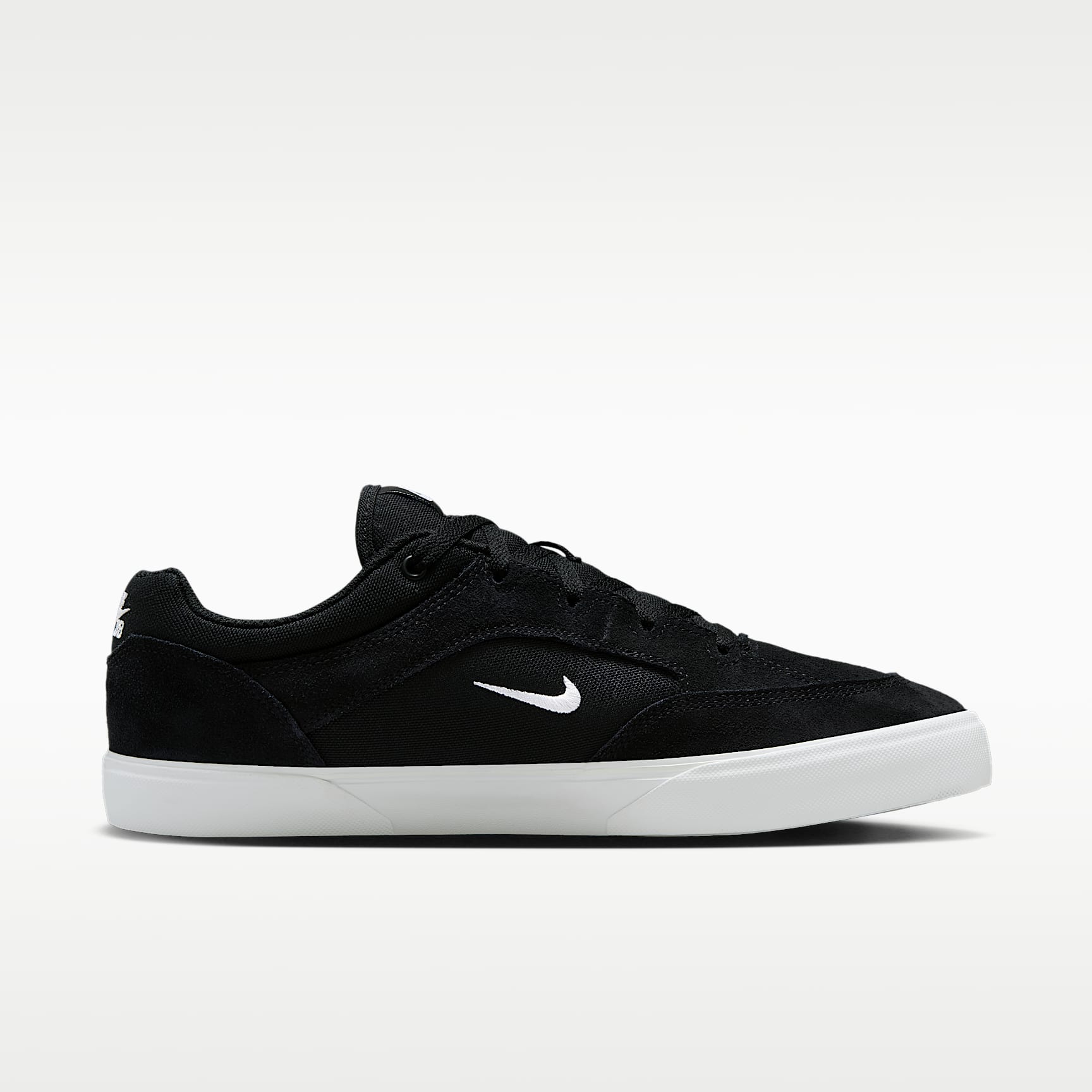 Nike SB Malor Skateboardschuh – Schwarz/Schwarz/Weiß/Weiß