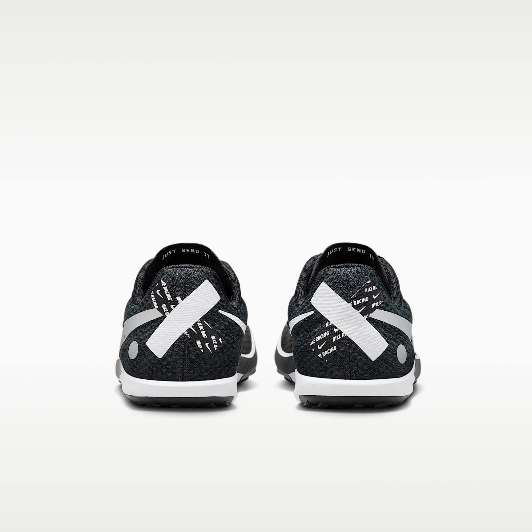 Nike Zoom Rival Waffle 6 Straßen- und Cross-Country-Laufschuhe für Wettkämpfe – Schwarz/Dark Smoke Grey/Weiß/Metallic Silver