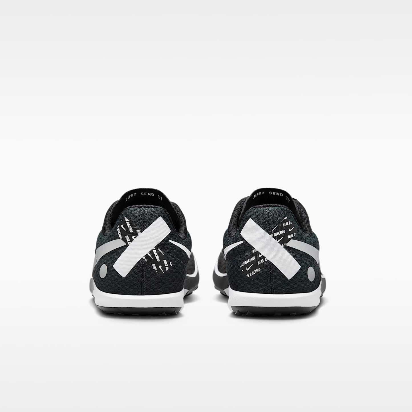 Nike Zoom Rival Waffle 6 Straßen- und Cross-Country-Laufschuhe für Wettkämpfe – Schwarz/Dark Smoke Grey/Weiß/Metallic Silver