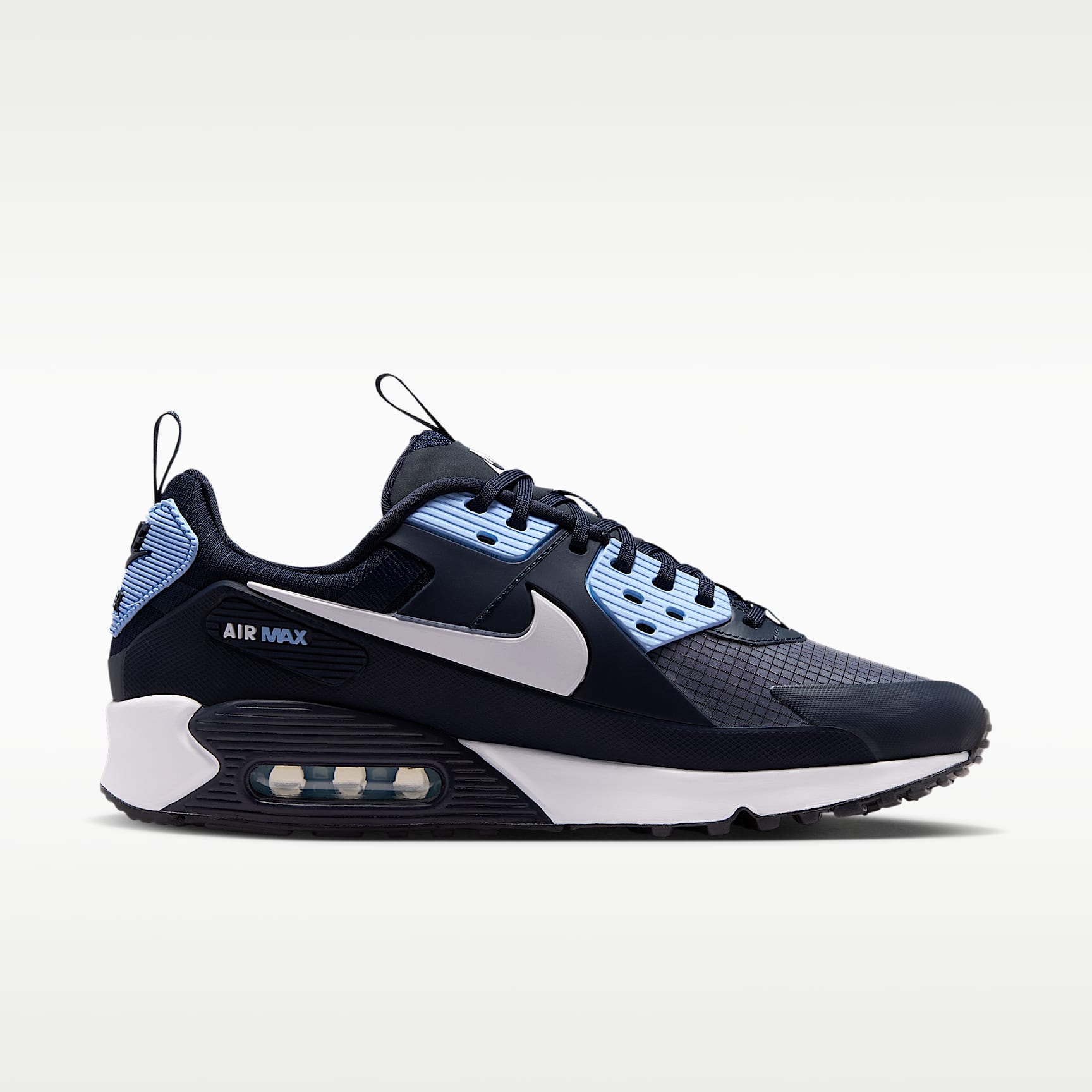 Nike Air Max 90 Drift Schuh (Herren) – Dark Obsidian/Psychic Blue/Weiß