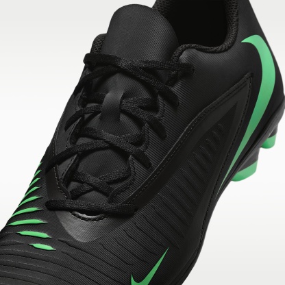 Nike Phantom 6 Low Club Fußballschuh für verschiedene Böden – Schwarz/Schwarz/Illusion Green