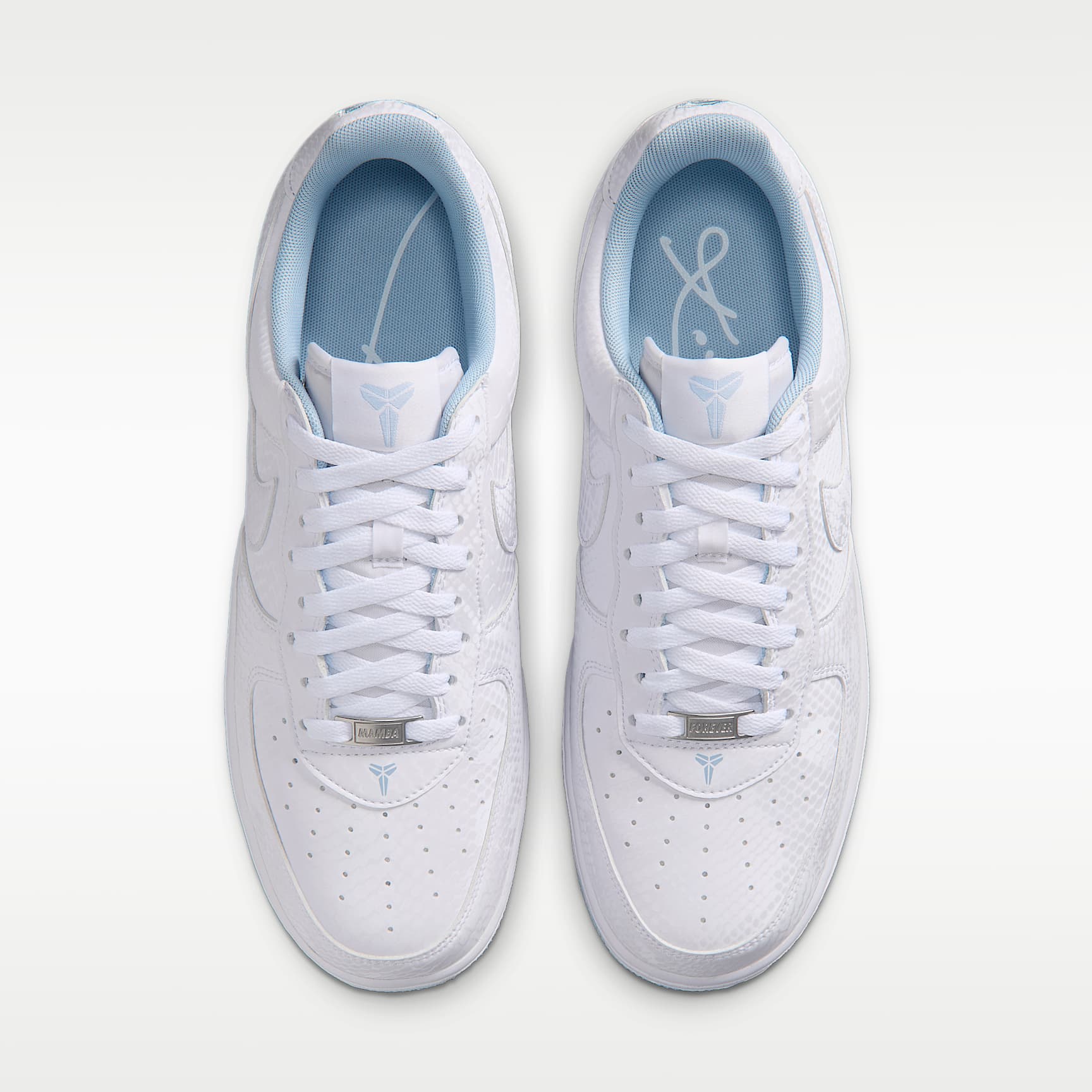 Kobe Air Force 1 Low Schuh (Herren) – Weiß/Armory Blue