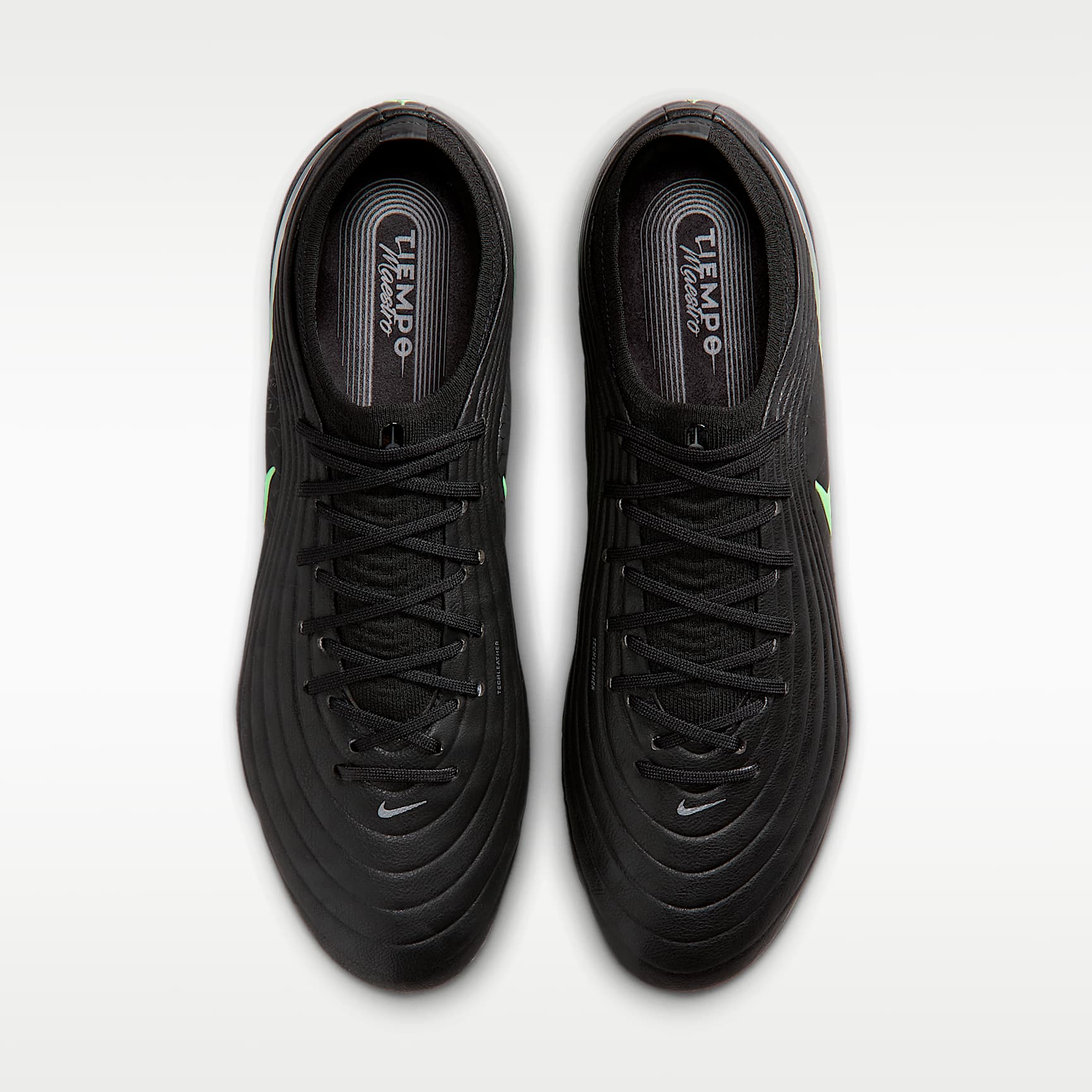 Nike Tiempo Maestro Elite Low Top Fußballschuh für Kunstrasen – Schwarz/Schwarz/Illusion Green