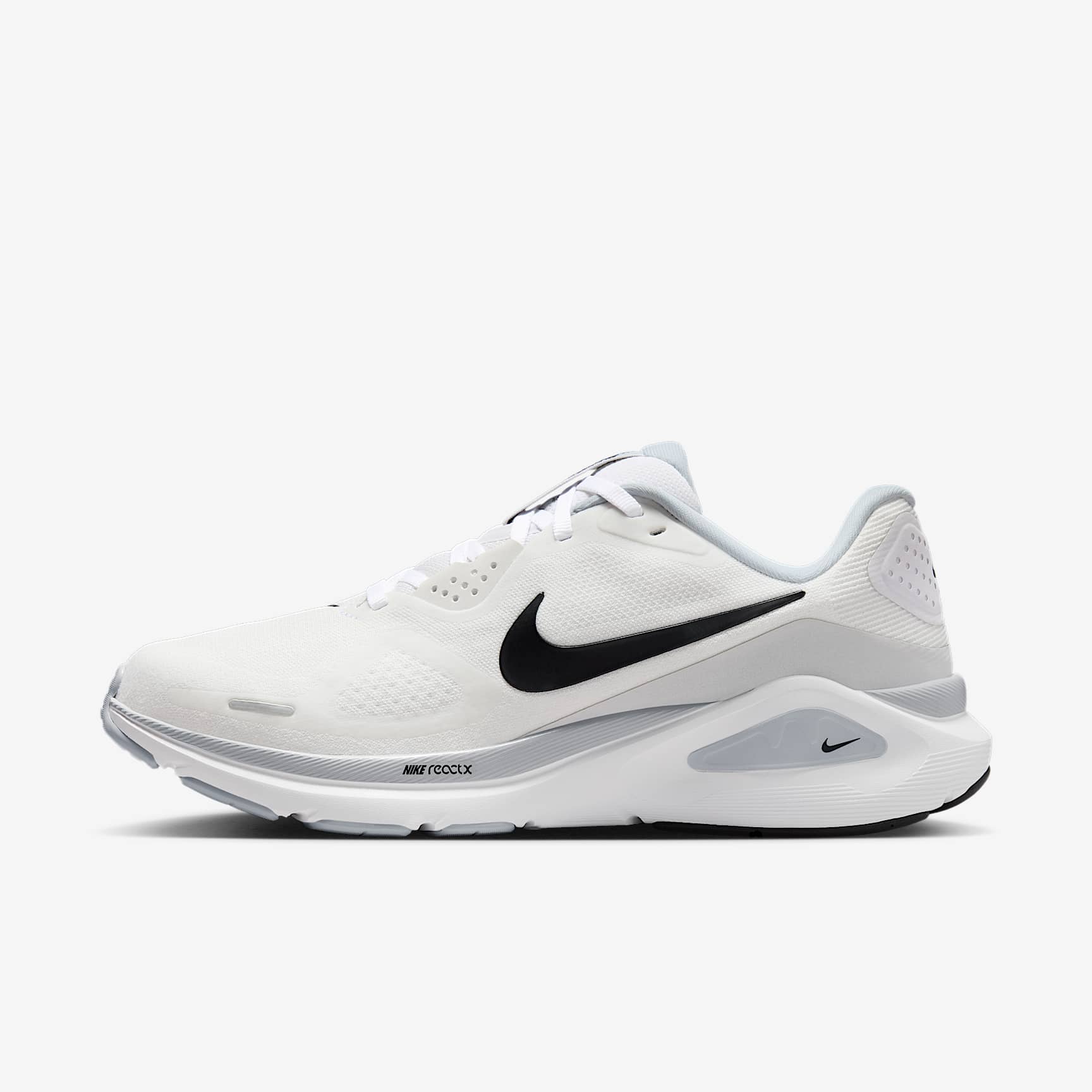 Nike Structure 26 Straßenlaufschuh (Damen) – Weiß/Pure Platinum/Schwarz