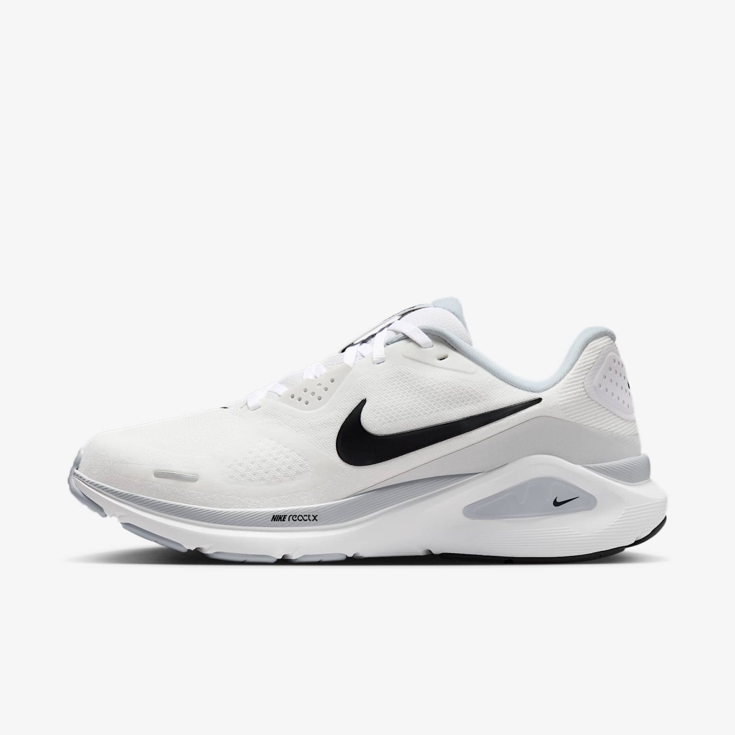 Nike Structure 26 Straßenlaufschuh (Damen) – Weiß/Pure Platinum/Schwarz