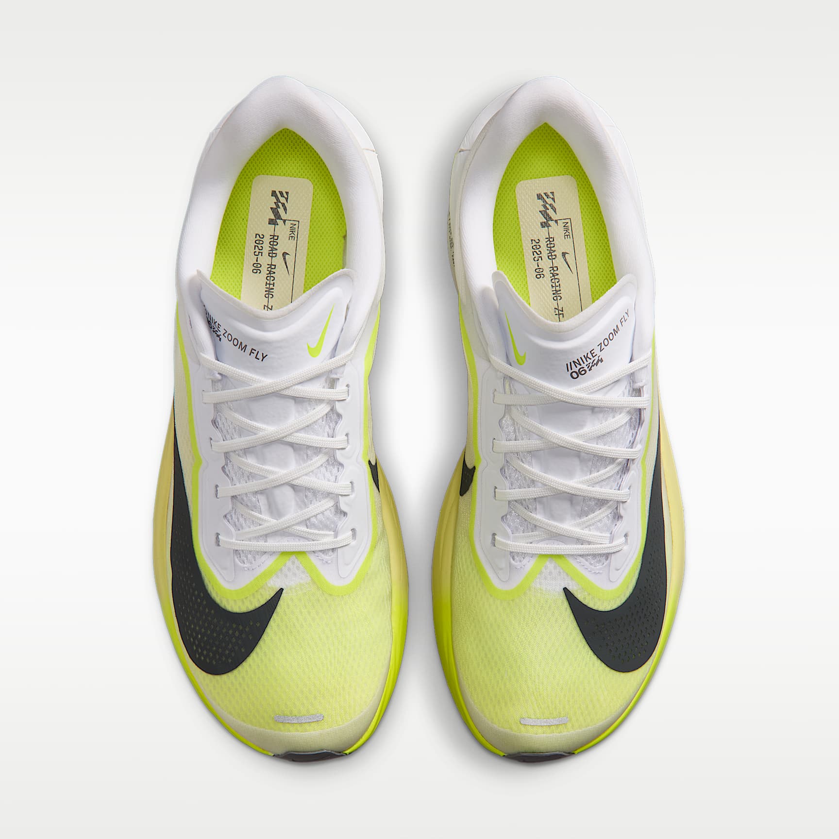 Nike Zoom Fly 6 Straßenlaufschuh für Wettkämpfe (Herren) – Weiß/Lemon Venom/Lemon Chiffon/Anthracite