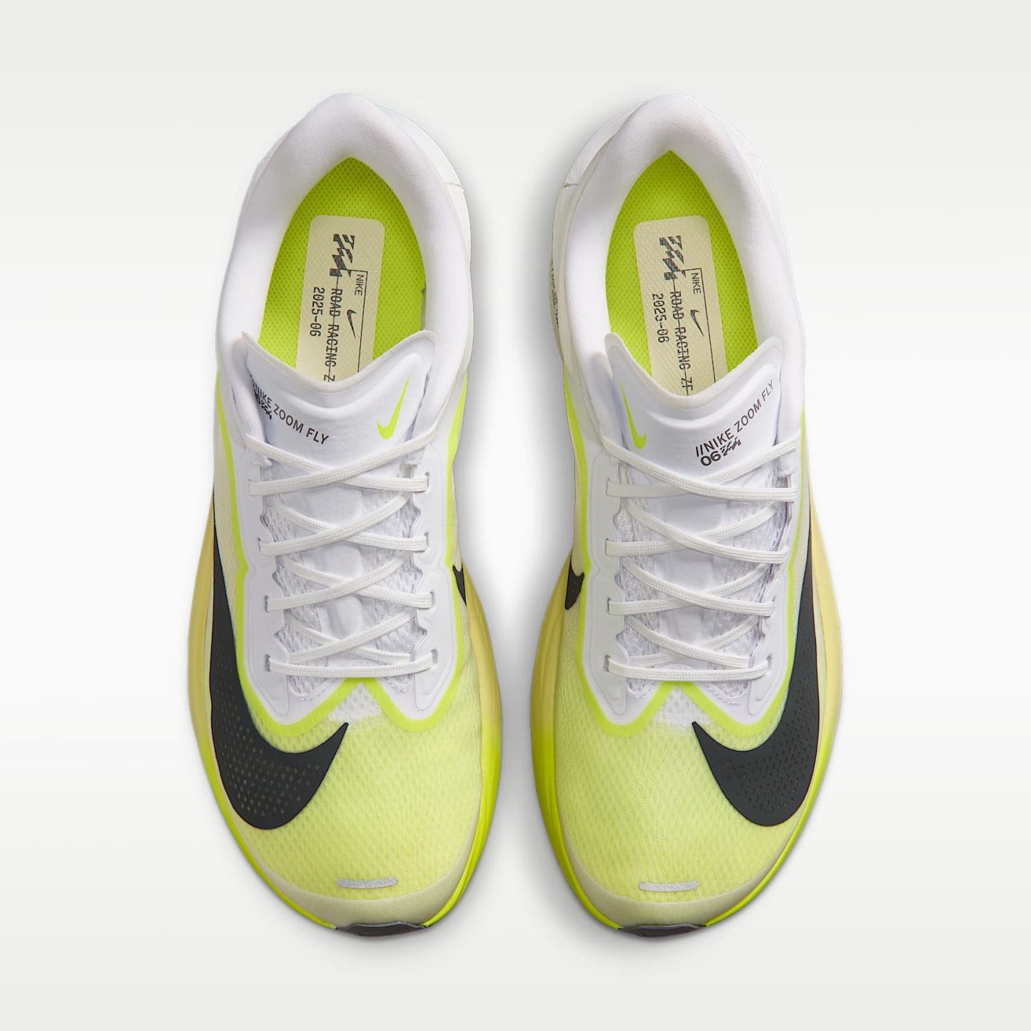 Nike Zoom Fly 6 Straßenlaufschuh für Wettkämpfe (Herren) – Weiß/Lemon Venom/Lemon Chiffon/Anthracite