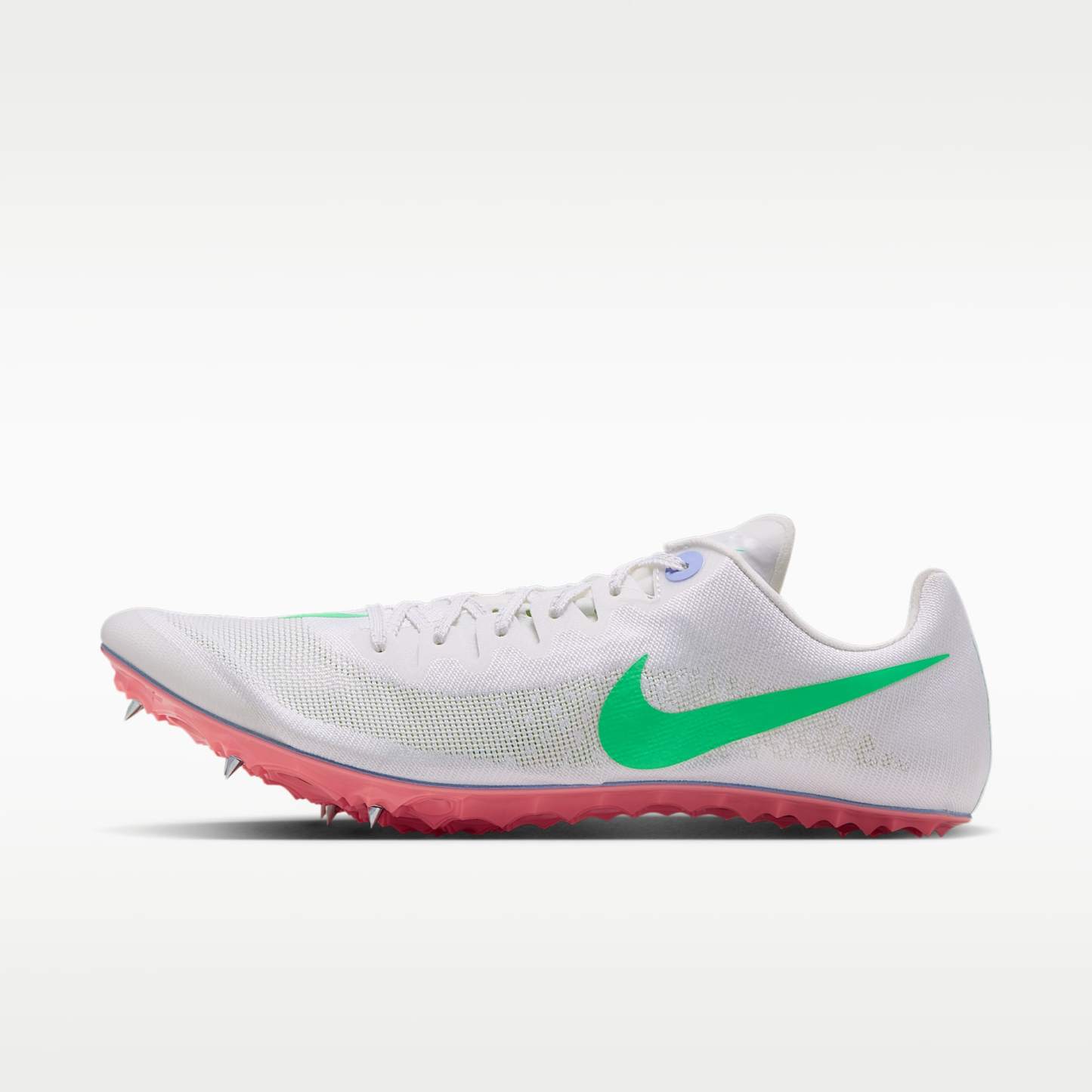 Nike Zoom Ja Fly 4 Laufspikes für Sprints – Summit White/Aluminum/Atomic Pink/Electro Green