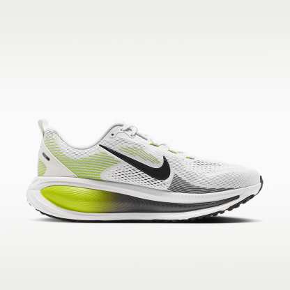 Nike Vomero 18 Straßenlaufschuh (Herren) – Weiß/Lemon Venom/Dark Grey/Schwarz