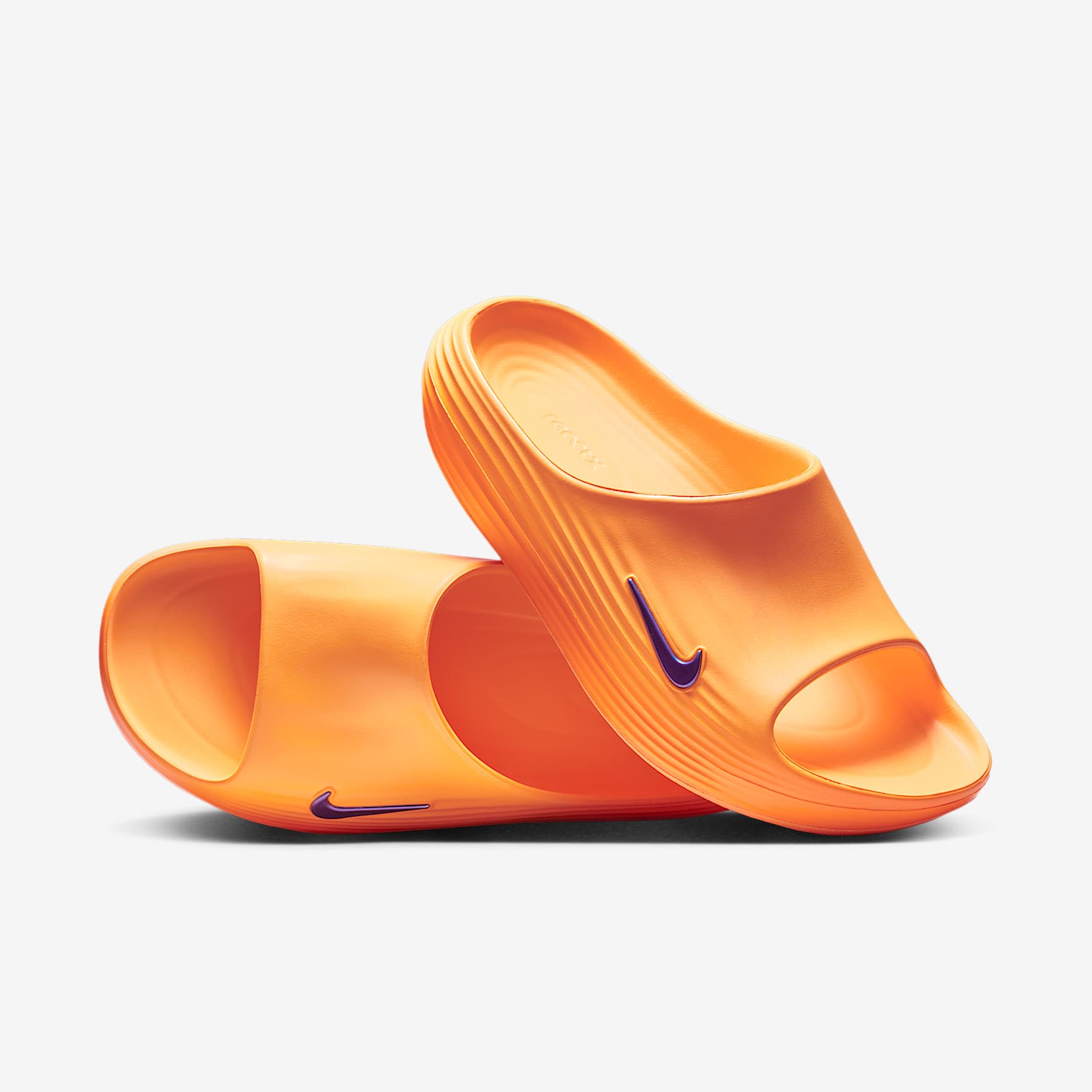 Nike ReactX Rejuven8 Slides (Herren) – Citron Pulse/Laser Orange/Volt Ice