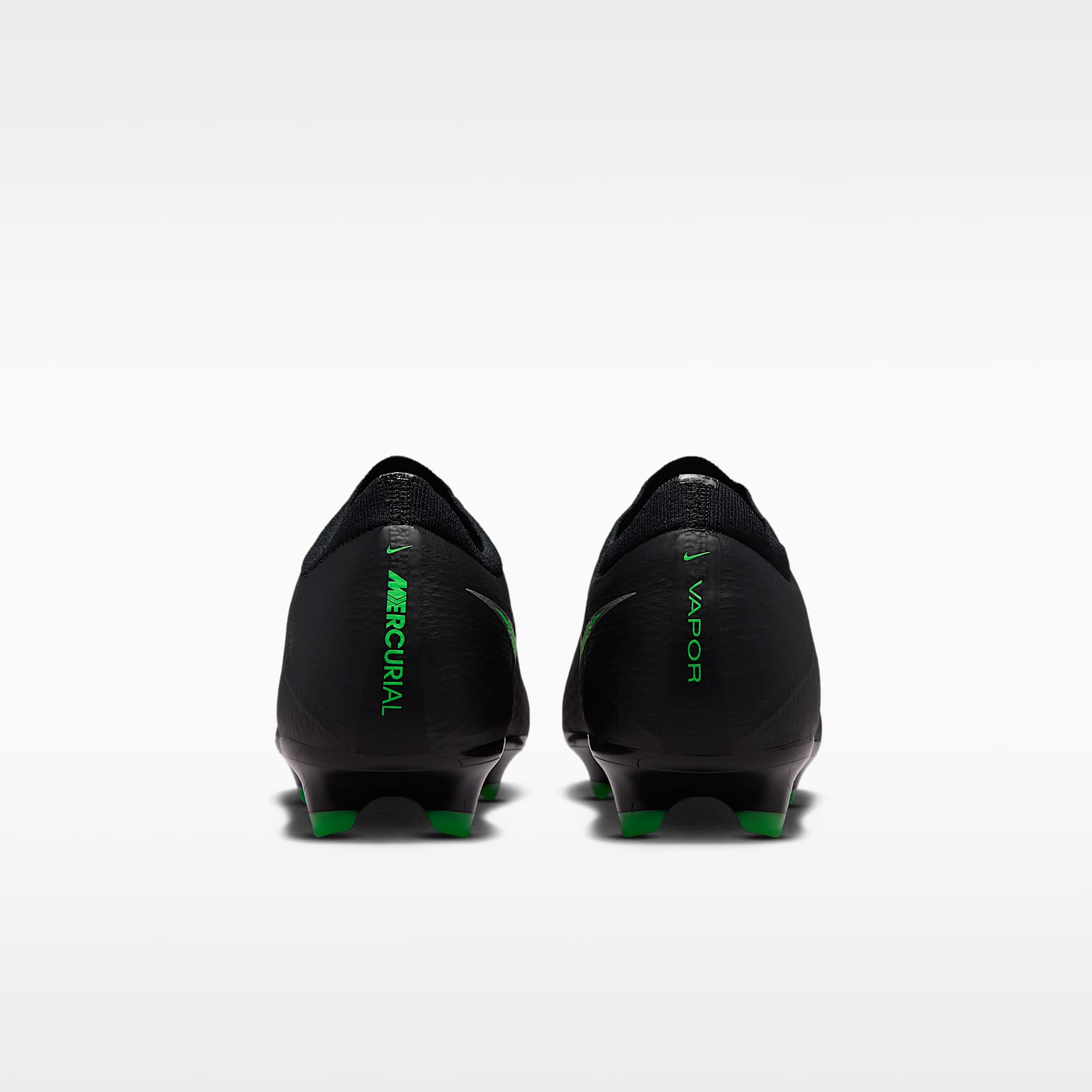 Nike Mercurial Vapor 17 Pro Low-Top-Fußballschuh für normalen Rasen – Schwarz/Schwarz/Illusion Green