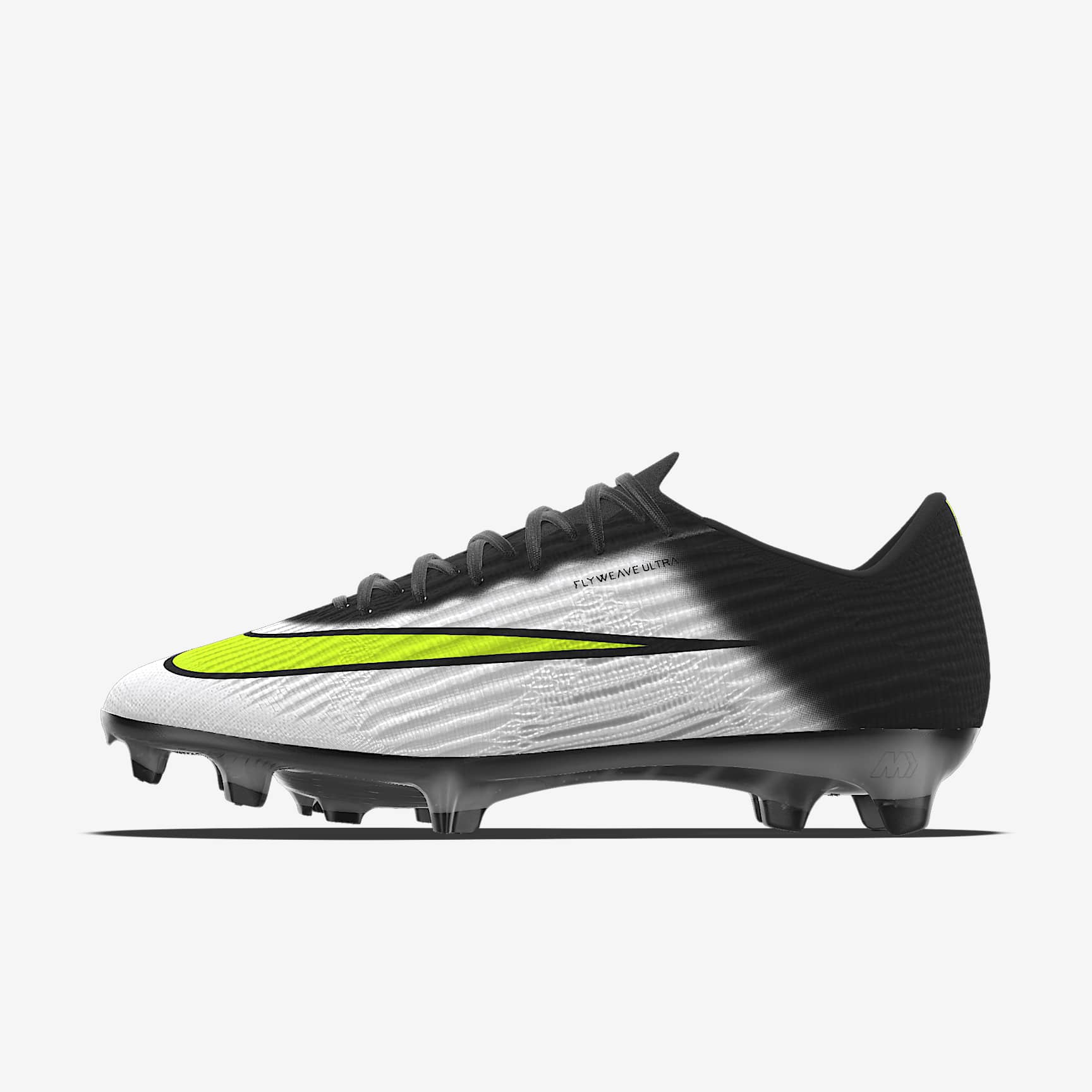 Nike Mercurial Superfly 11 Elite By You personalisierbarer Low-Top-Fußballschuh für normalen Rasen – Schwarz/Schwarz