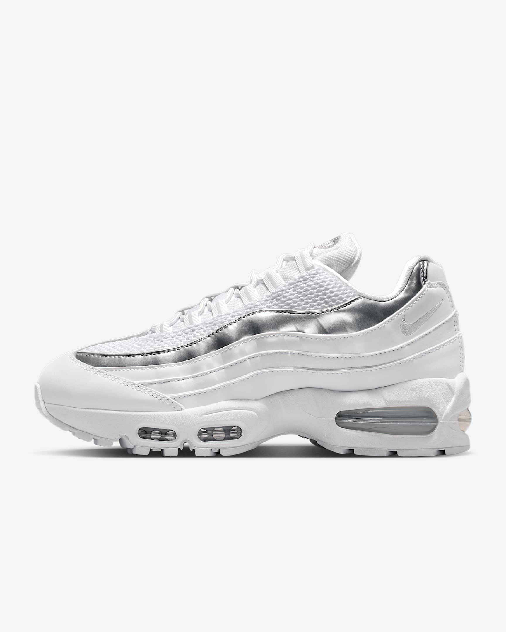 Nike Air Max 95 SE Schuh (Damen) – Weiß/Light Charcoal/Metallic Silver/Pure Platinum