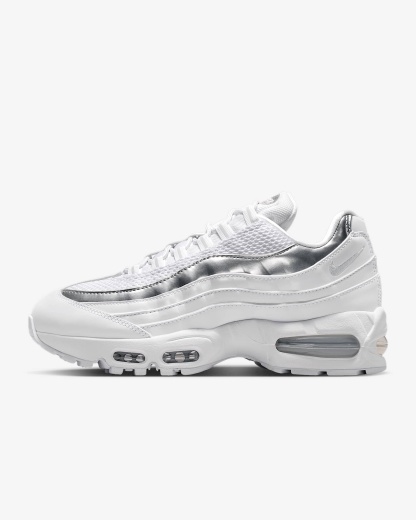 Nike Air Max 95 SE Schuh (Damen) – Weiß/Light Charcoal/Metallic Silver/Pure Platinum