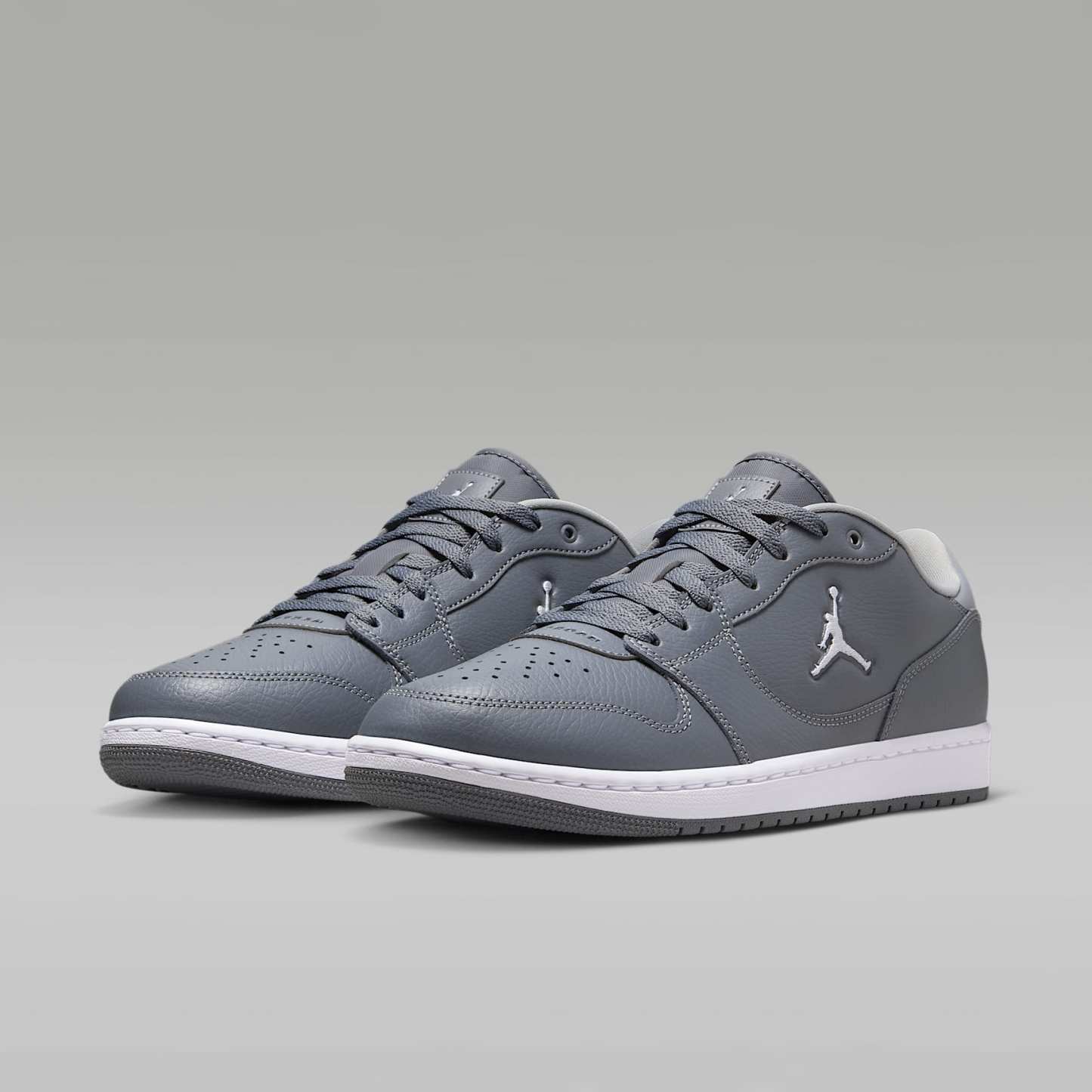 Jordan Court Connect Low Herrenschuhe – Smoke Grey/Weiß/Light Smoke Grey