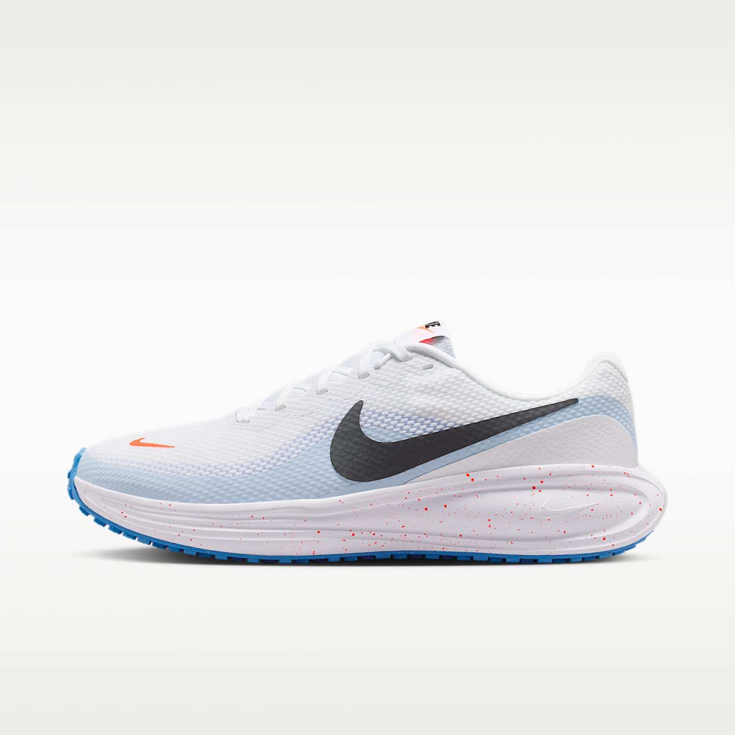 Nike Revolution 8 Straßenlaufschuh (Herren) – Weiß/Hydrogen Blue/Blue Crystal/Off Noir