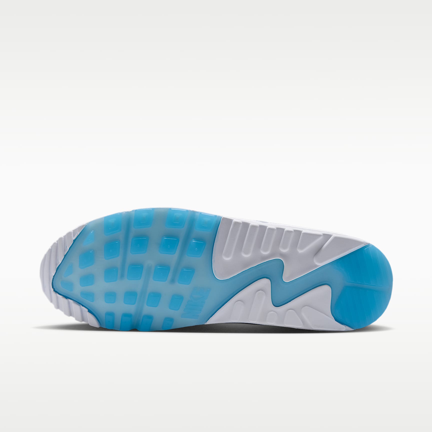 Nike Air Max 90 Schuh (Herren) – Weiß/Aurora Blue/Weiß