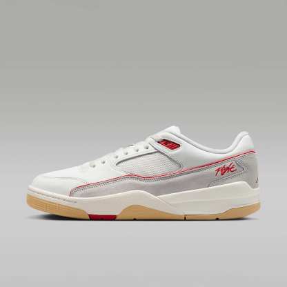 Jordan Flight Court Schuh (Herren) – Summit White/Pure Platinum/Sesame/University Red