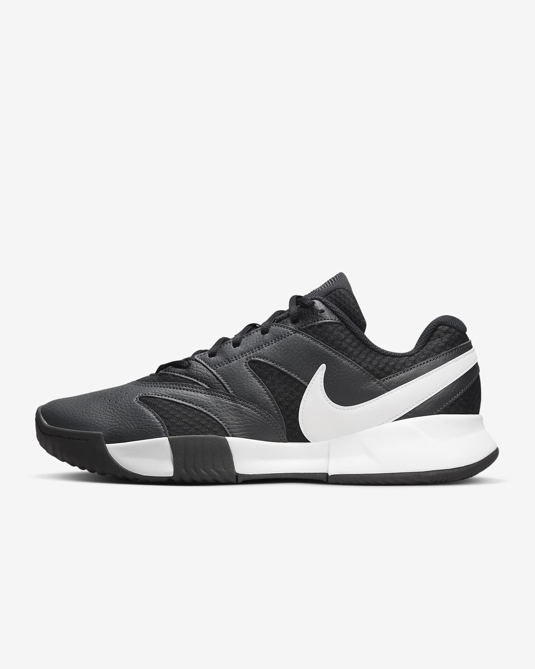 NikeCourt Lite 4 Herren-Tennisschuh für Sandplätze – Schwarz/Anthracite/Weiß