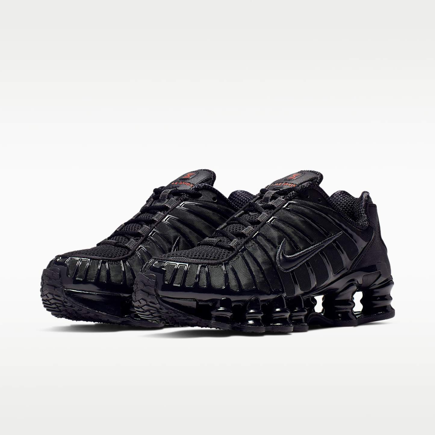 Nike Shox TL Schuh (Damen) – Schwarz/Metallic Hematite/Max Orange/Schwarz