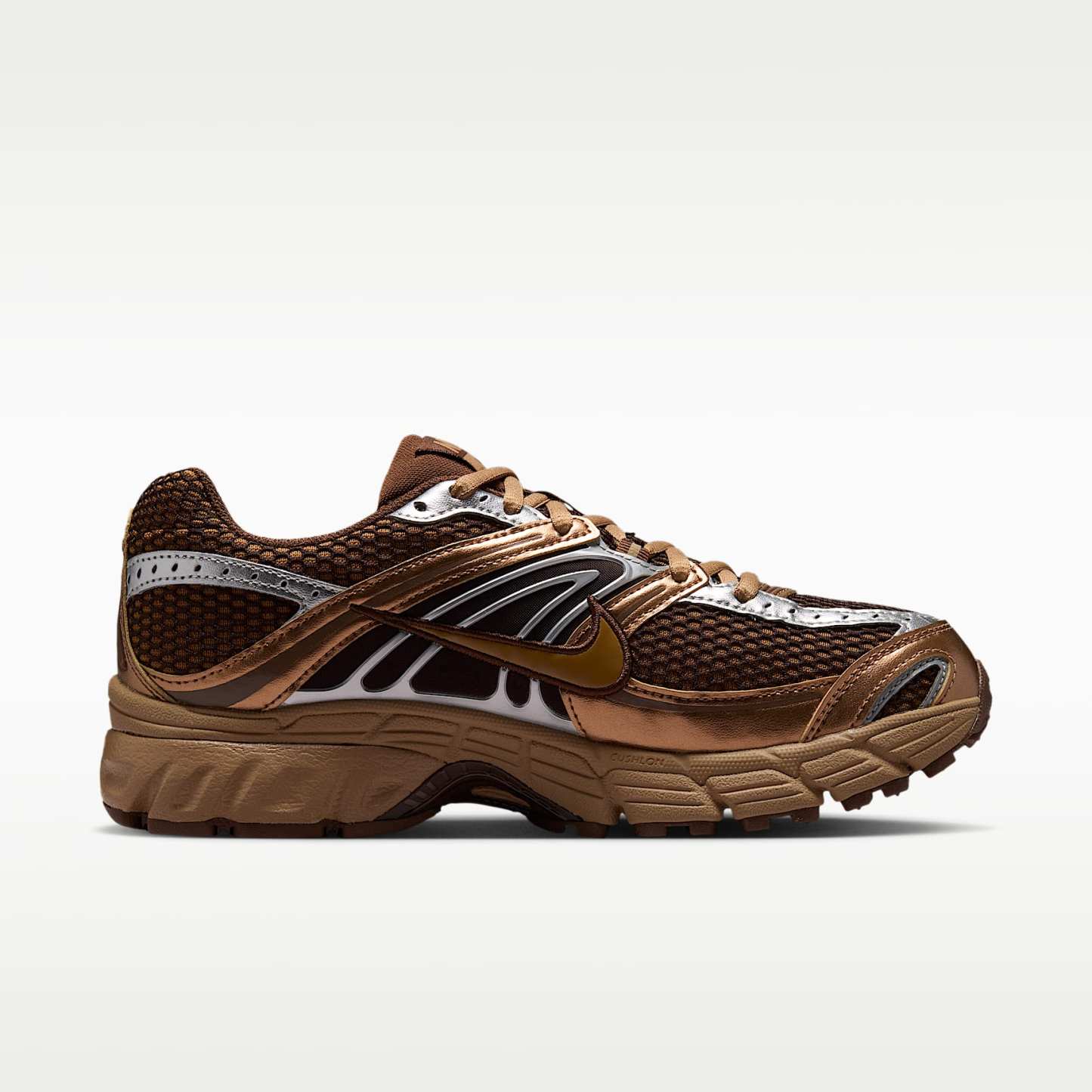 Nike Air Max Moto 2K Schuh mit reflektierenden Akzenten (Damen) – Light British Tan/Cacao Wow/Metallic Silver/Dark Driftwood