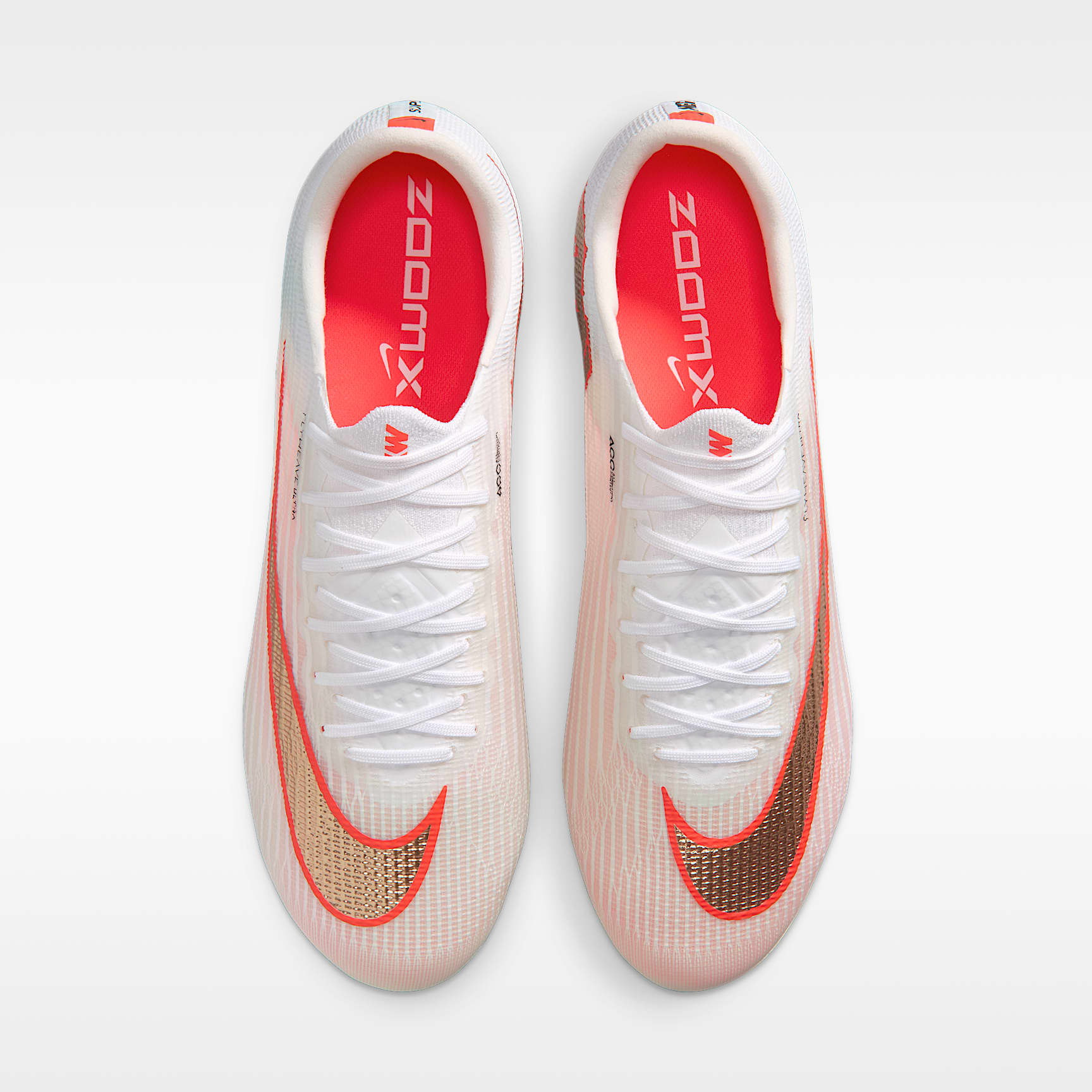 Nike Mercurial Superfly 11 Elite Low-Top-Fußballschuh für normalen Rasen – Weiß/Bright Crimson/Blur