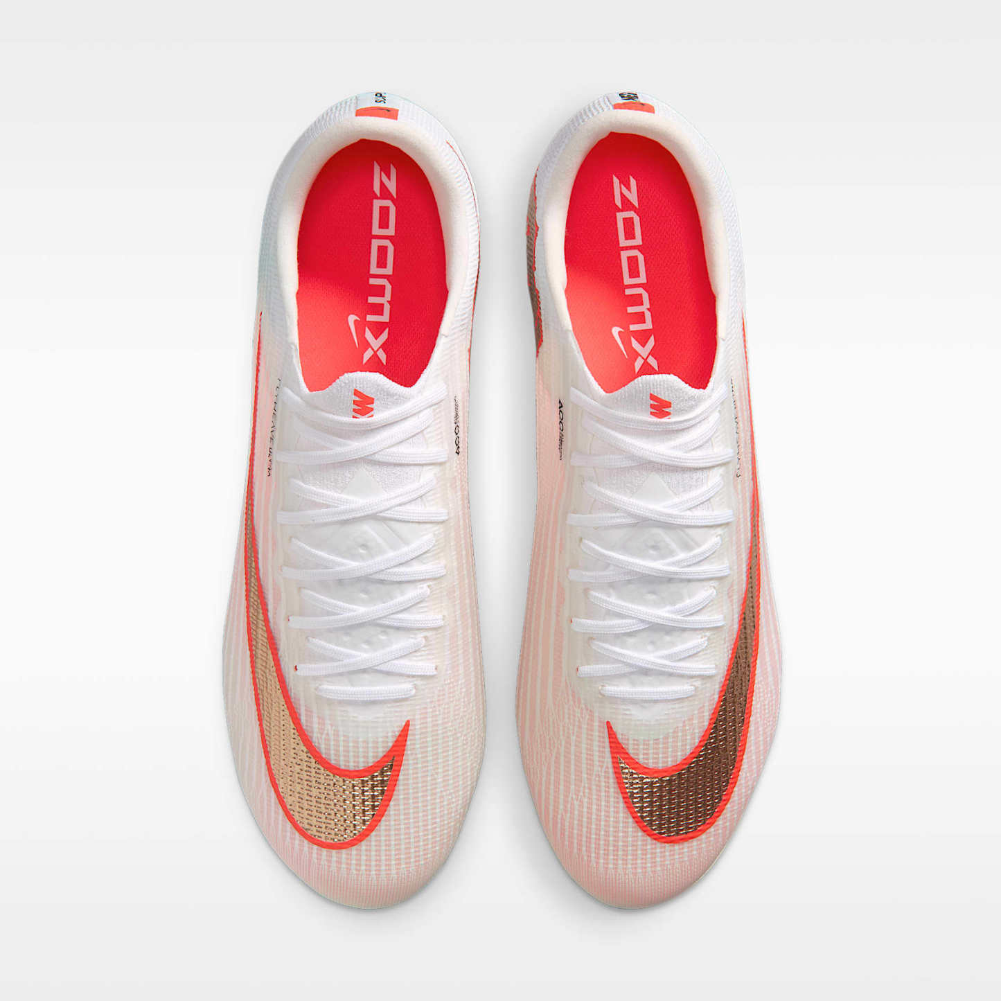 Nike Mercurial Superfly 11 Elite Low-Top-Fußballschuh für normalen Rasen – Weiß/Bright Crimson/Blur