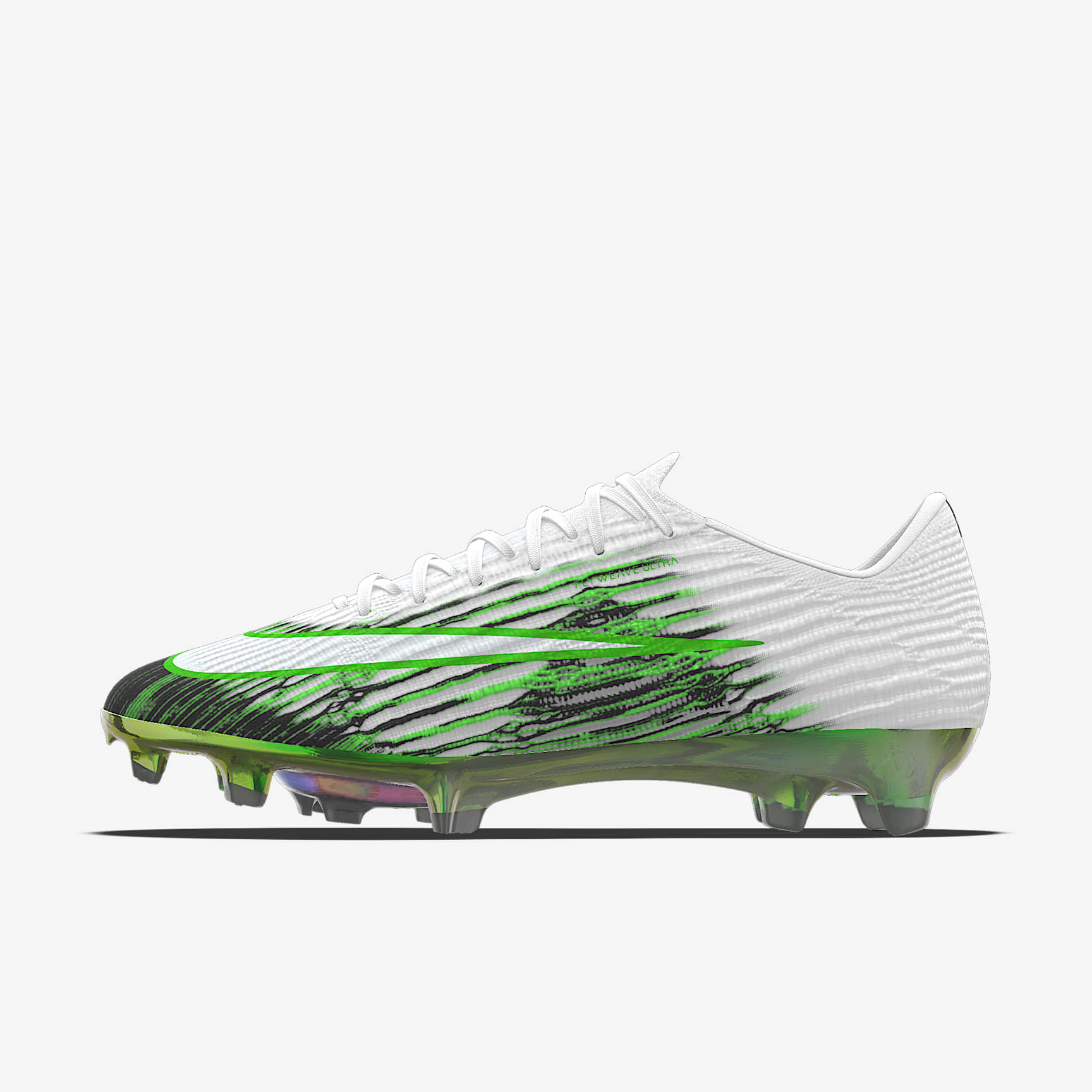 Nike Mercurial Superfly 11 Elite By You personalisierbarer Low-Top-Fußballschuh für normalen Rasen – Weiß/Weiß [9103066846]
