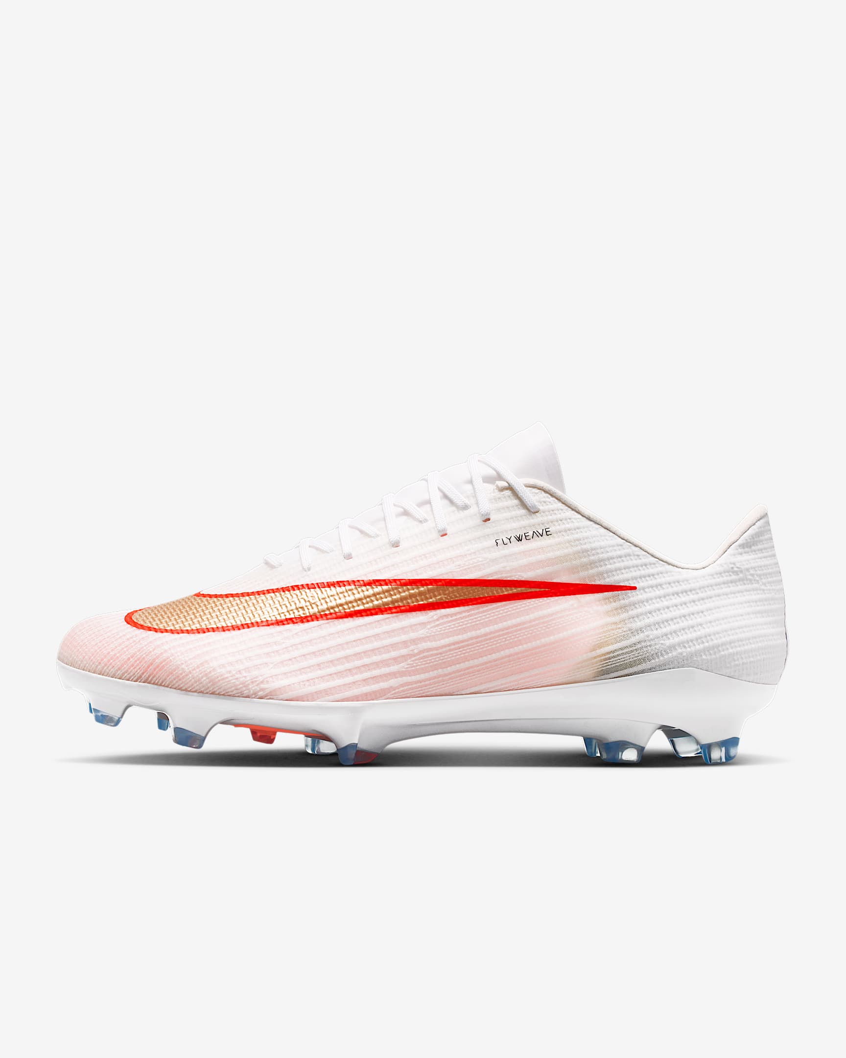 Nike Mercurial Superfly 11 Pro Low-Top-Fußballschuh für normalen Rasen – Weiß/Bright Crimson/Blur
